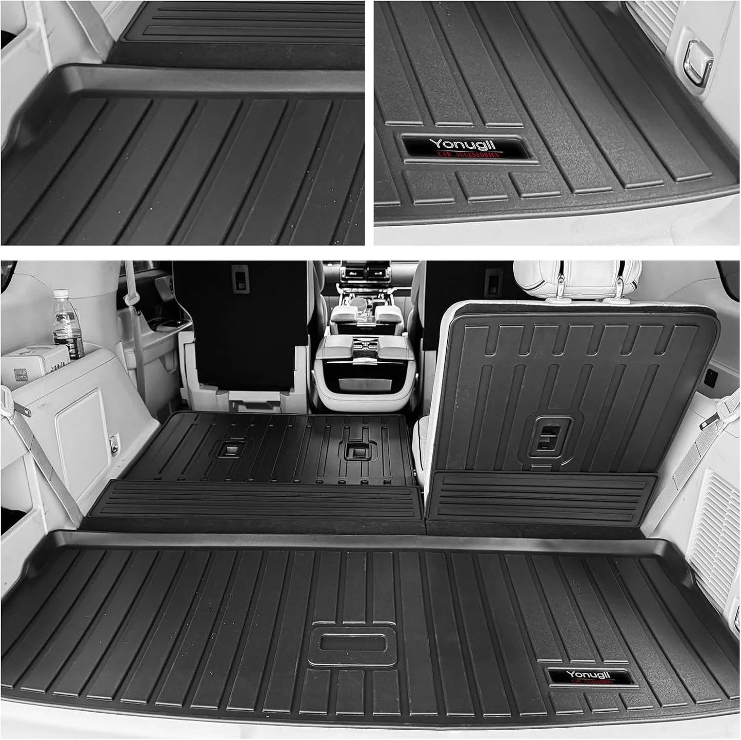 product All Weather TPE 2018-2024 2025 Ford Expedition/Lincoln Navigator 7 Seater Floor Mats 3 Row Trunk Cargo Liners Backrest Mat Full Set All Weather TPE Protection Mat Accessories, Good Condition condition - View 6