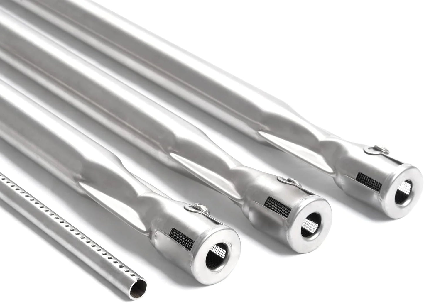 Silver 304 Stainless Steel Gassaf Burner Tube Set Replacement for Weber 67820 67722, Genesis 300 Series E310 E320 EP310 EP320 S310 S320 (2007-2010)with Side Control Knobs, 34-1/4 inch 304 Stainless Steel durable Burner 34-1/4" x 12-3/4", As Is condition - View 9
