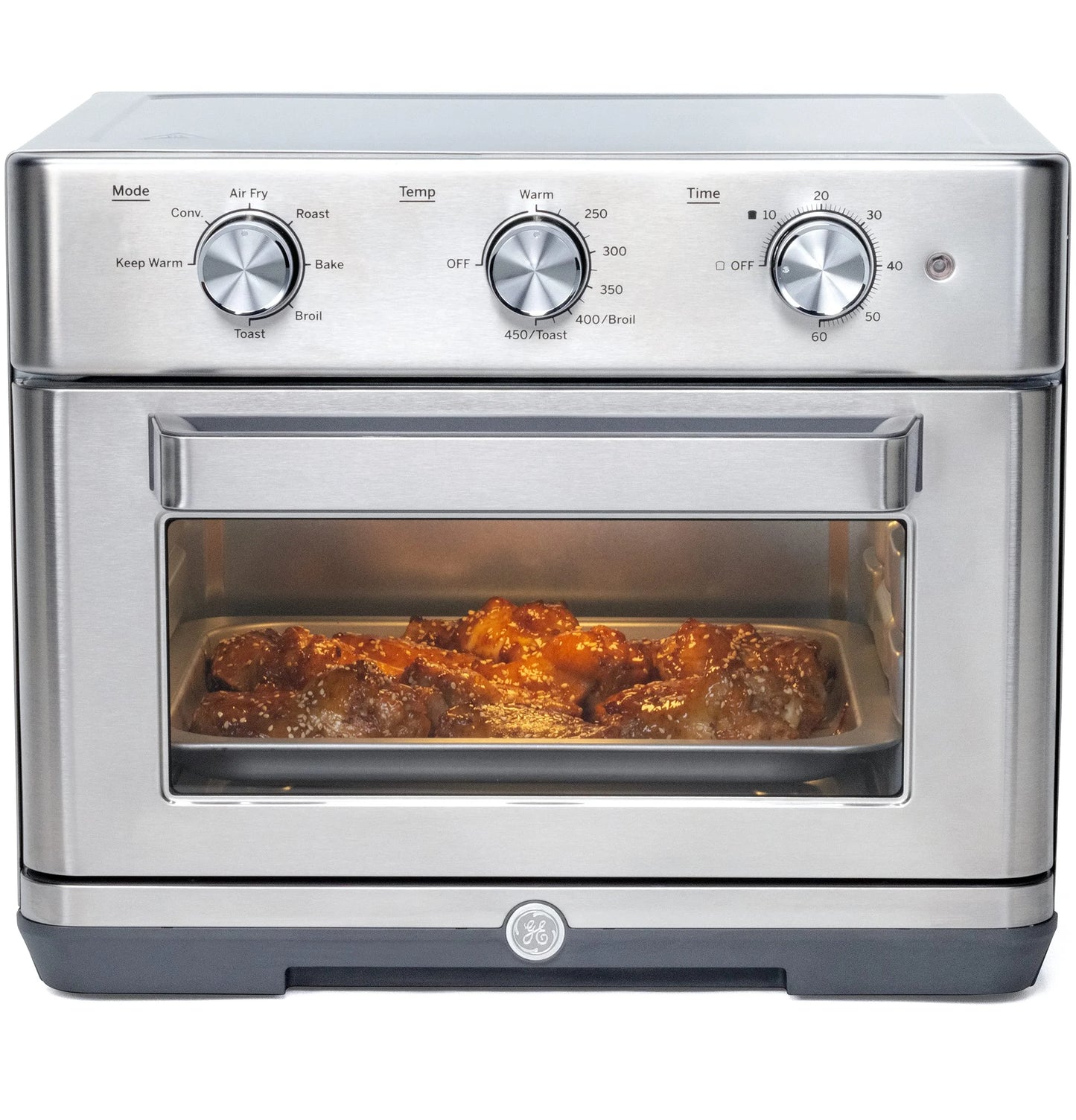 GE Mechanical Air Fryer Toaster Oven + Accessory Set | Stainless Steel - View 1