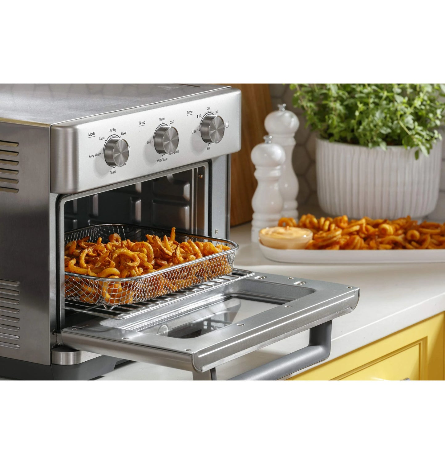 GE Mechanical Air Fryer Toaster Oven + Accessory Set | Stainless Steel - View 10