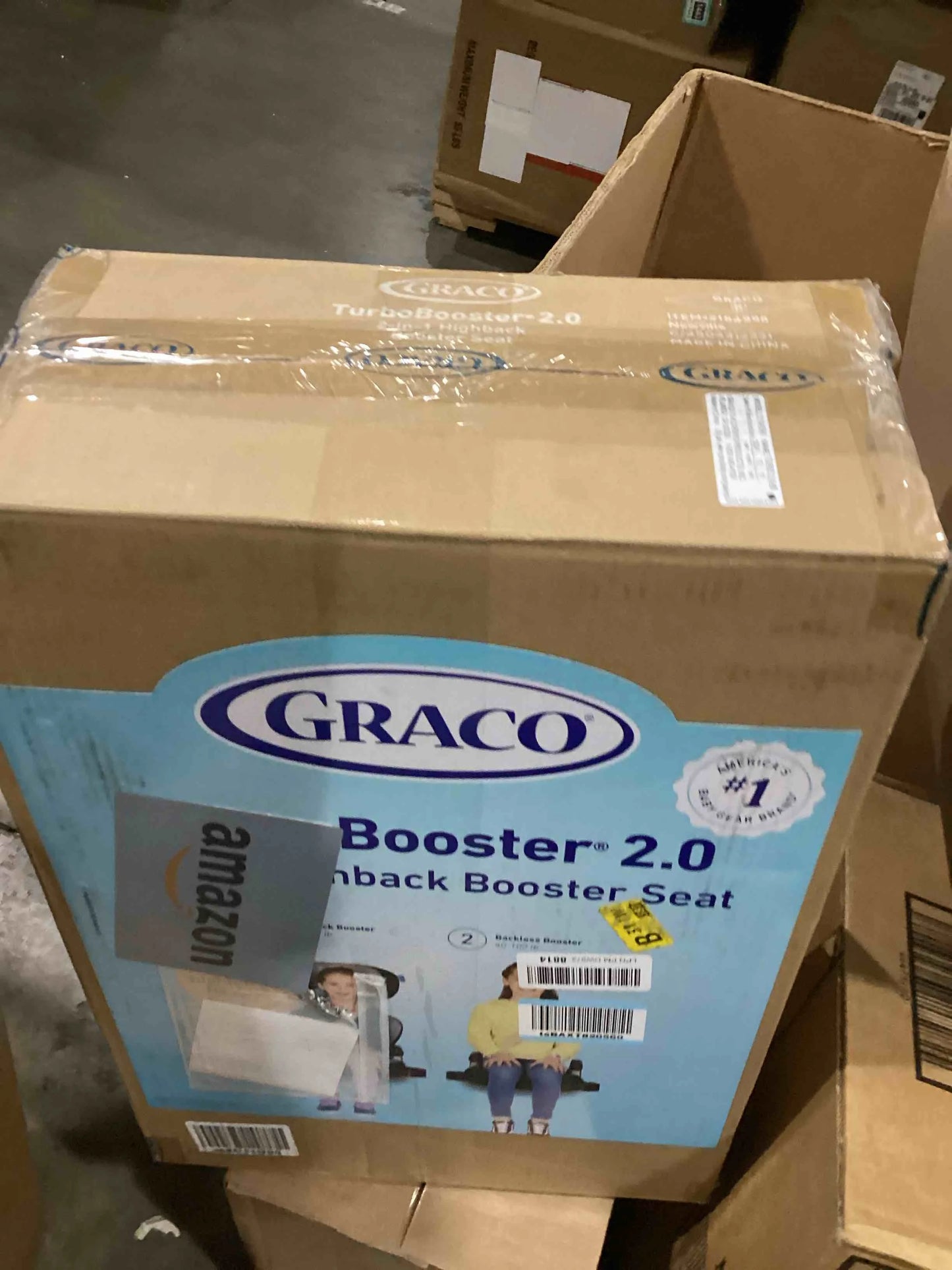 Declan Fabric, Plastic Graco TurboBooster 2.0 Highback Booster Car Seat, Declan, Brand New condition - View 4