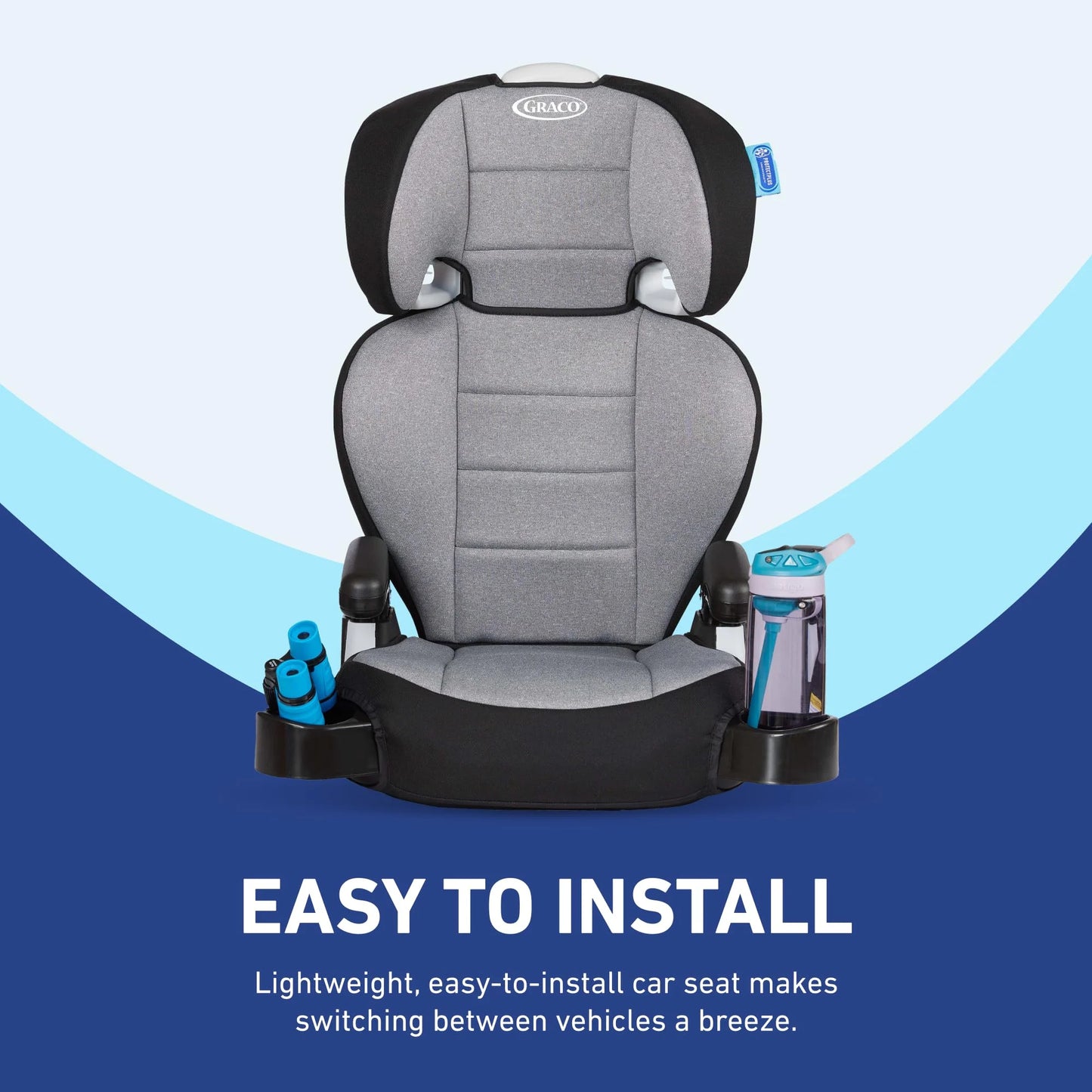 Declan Fabric, Plastic Graco TurboBooster 2.0 Highback Booster Car Seat, Declan, Brand New condition - View 8