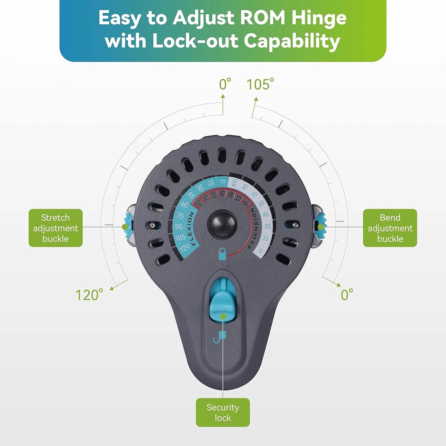Hinged Post OP Knee Brace - View 8