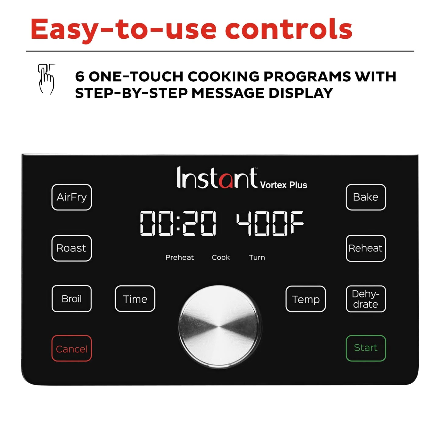 Stainless Steel Stainless Steel Instant Vortex Plus 4QT Air Fryer, Custom Program Options, 6-in-1 Functions Crisps, Broils, Roasts, Dehydrates, Bakes, Reheats, 100+ In-App Recipes, from the Makers of Instant Pot, Stainless Steel, Good Condition condition - View 6