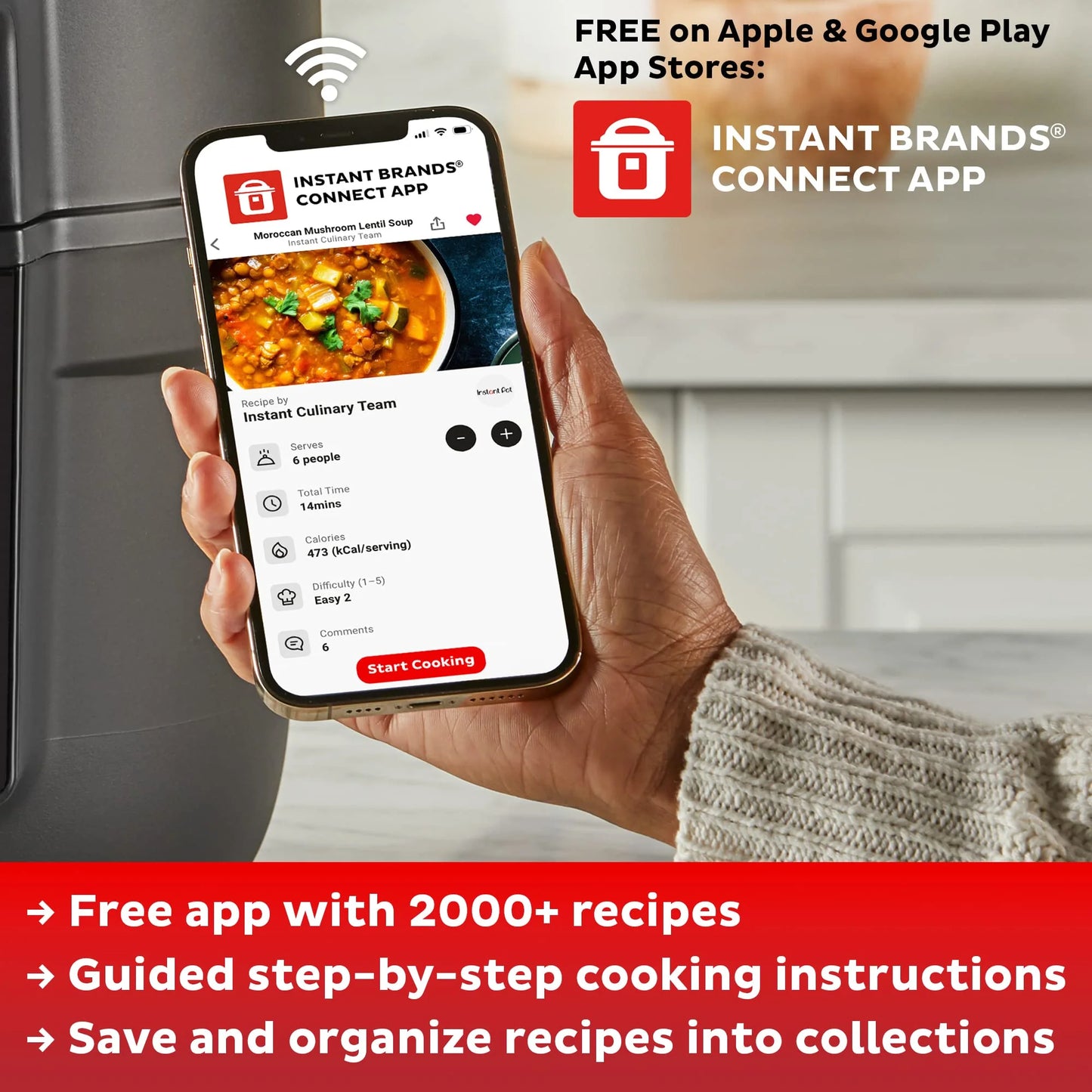 Stainless Steel Stainless Steel Instant Vortex Plus 4QT Air Fryer, Custom Program Options, 6-in-1 Functions Crisps, Broils, Roasts, Dehydrates, Bakes, Reheats, 100+ In-App Recipes, from the Makers of Instant Pot, Stainless Steel, Good Condition condition - View 9