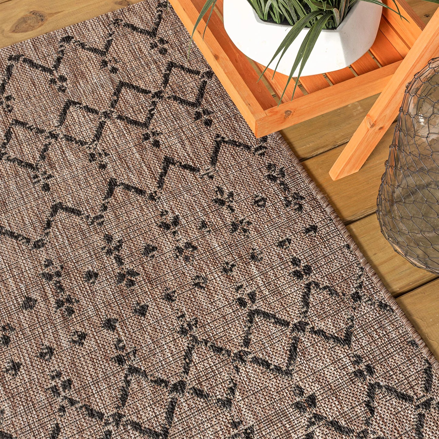 JONATHAN Y Ourika Moroccan Geometric Textured Weave Area Rug - 2 X 8 - View 12