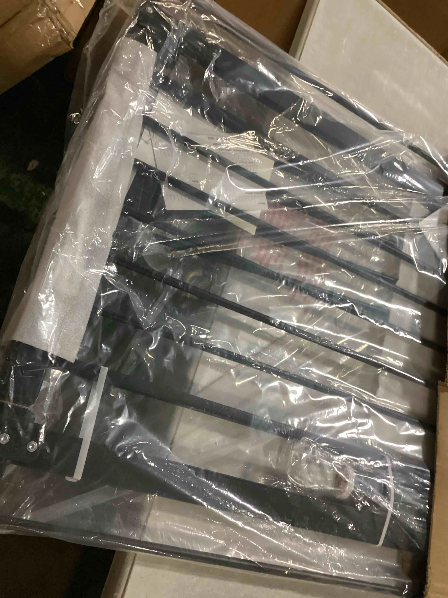 Black Metal, Plastic keny 29"-42.5" Baby Gate for Stairs, Auto Close Safety Dog Gate, Pressure Mounted Easy Walk Through Pet Gate for Doorways, Durable Stair Gate, 30" Tall, Black, Good Condition condition - View 4