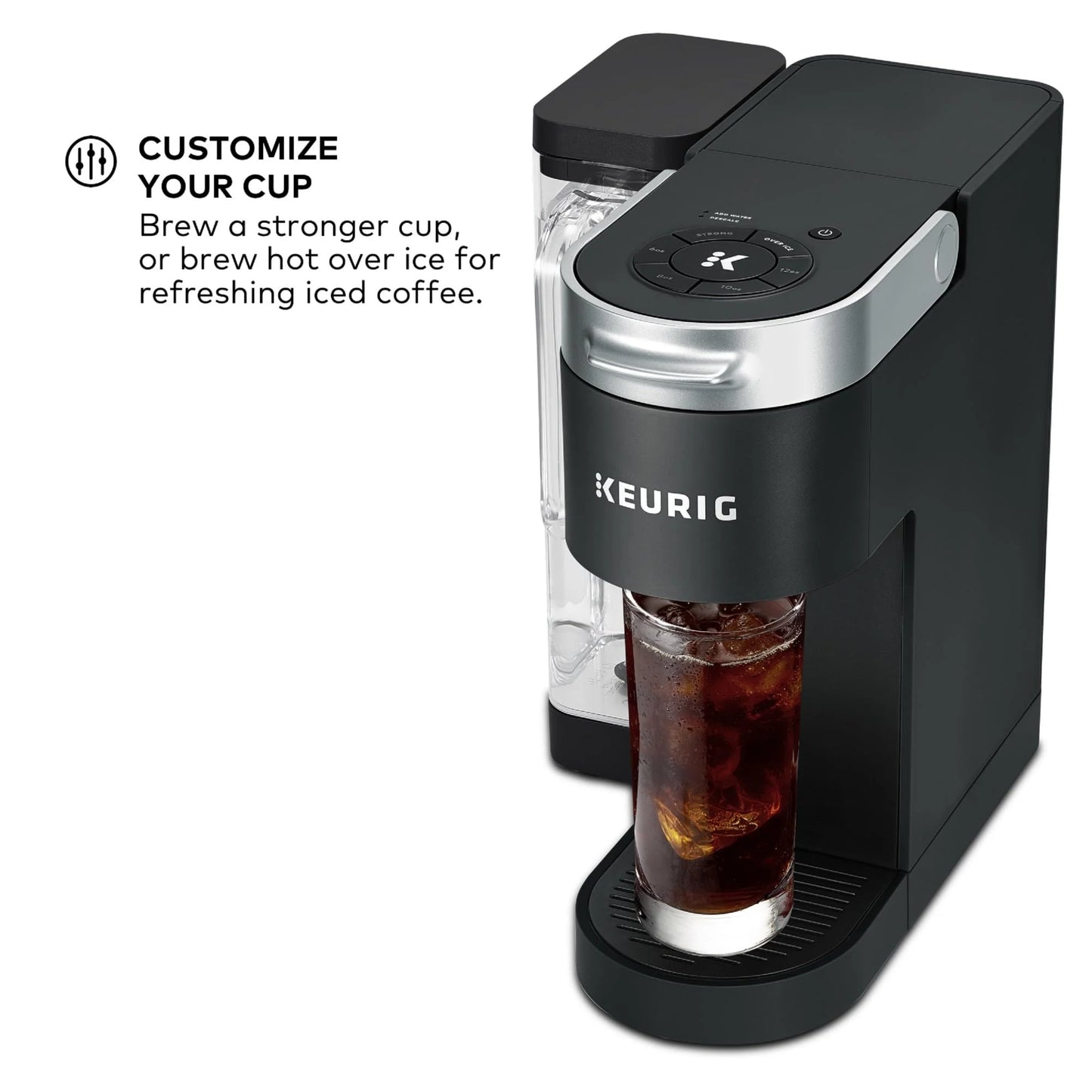 Black Keurig K-Supreme Single Serve K-Cup Pod Coffee Maker, MultiStream Technology, 4 Brew Sizes, 66oz Dual-Position Removable Reservoir, Black, Good Condition condition - View 5