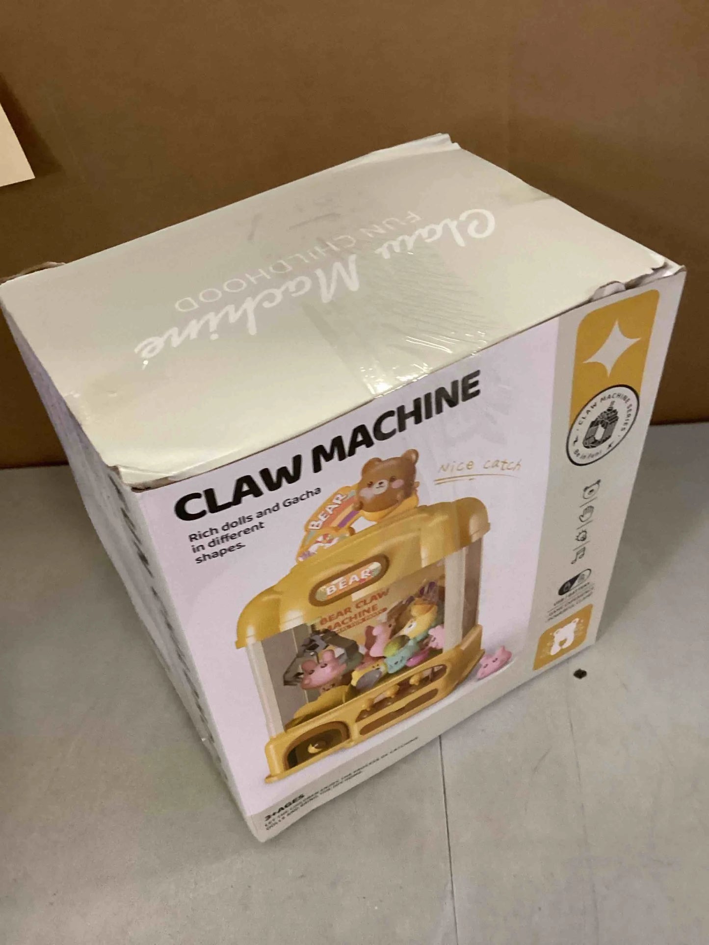 Multiple Plastic Kids Claw Machine, Candy Vending Grabber, Prize Dispenser Toys for Girls and Boys, Electronic Claw Game Machine for Party Birthdays with Lights Sound, Includes 30 Toys and 25 Game Coins, Brand New condition - View 2