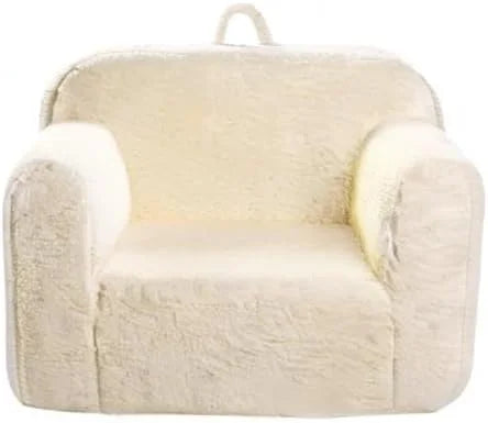 Kids Snuggly-Soft Sherpa Chair - Cream - View 11