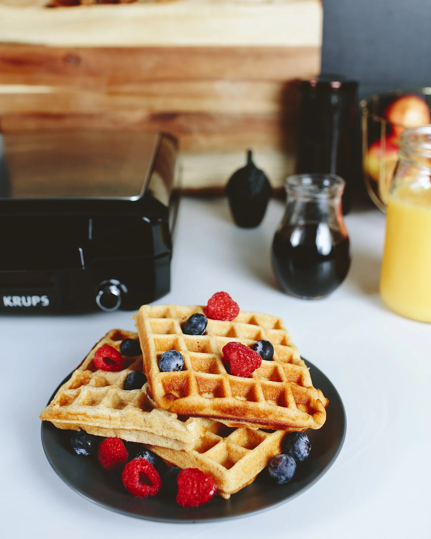 Krups Stainless Steel Waffle Maker - View 10