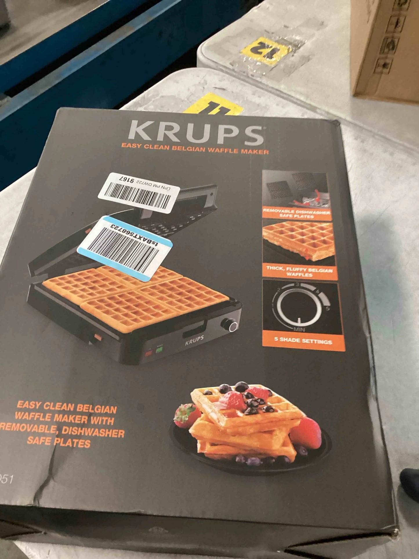 Krups Stainless Steel Waffle Maker - View 3
