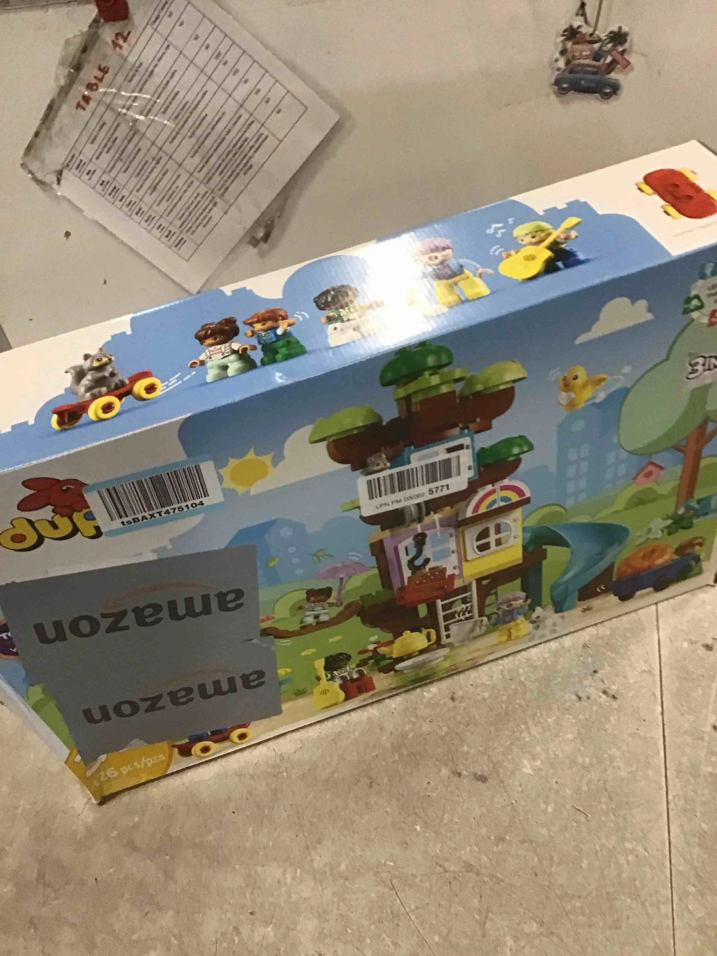 Multi-color Plastic LEGO DUPLO 3in1 Tree House 10993 Creative Building Toy for Toddlers, includes 8 Figures for Teaching Social Skills, Playing Together and Group Play, Great Birthday Gift for Kids, As Is condition - View 3
