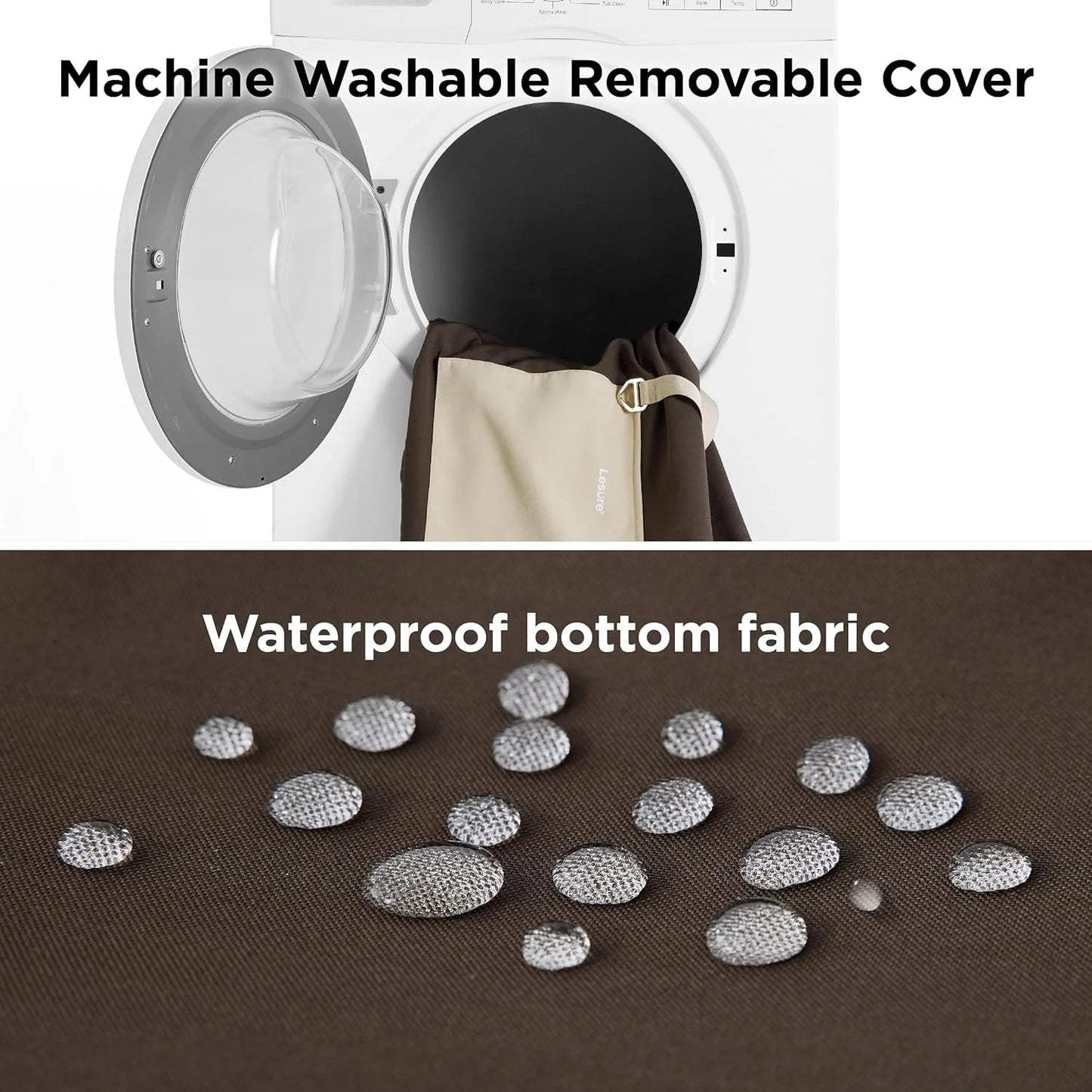 Brown Waterproof fabric, memory foam Lesure Small Dog Car Seat for Small Dogs - Waterproof Dog Booster Seat for Car with Storage Pockets and Clip-On Safety Leash and Thickened Memory Foam Filling, Pet Travel Carrier Bed Brown, Good Condition condition - View 5
