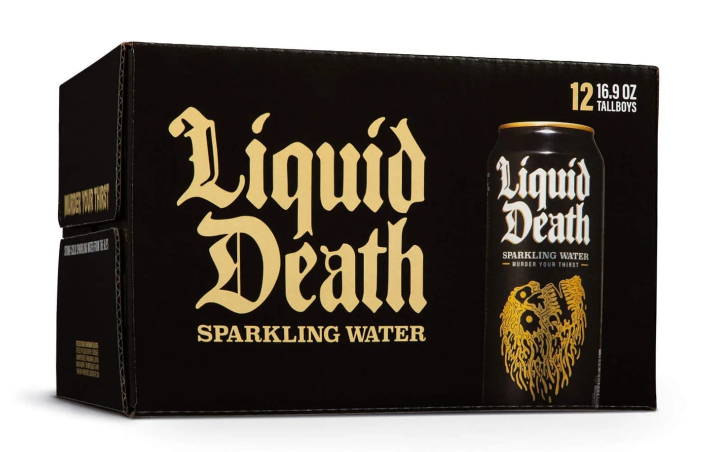 product Liquid Death, Sparkling Mountain Water, Real Mountain Source, Natural Minerals & Electrolytes, 12-Pack (Tallboy Size 16.9oz Cans) exp 1/15/2026, Brand New condition - View 5