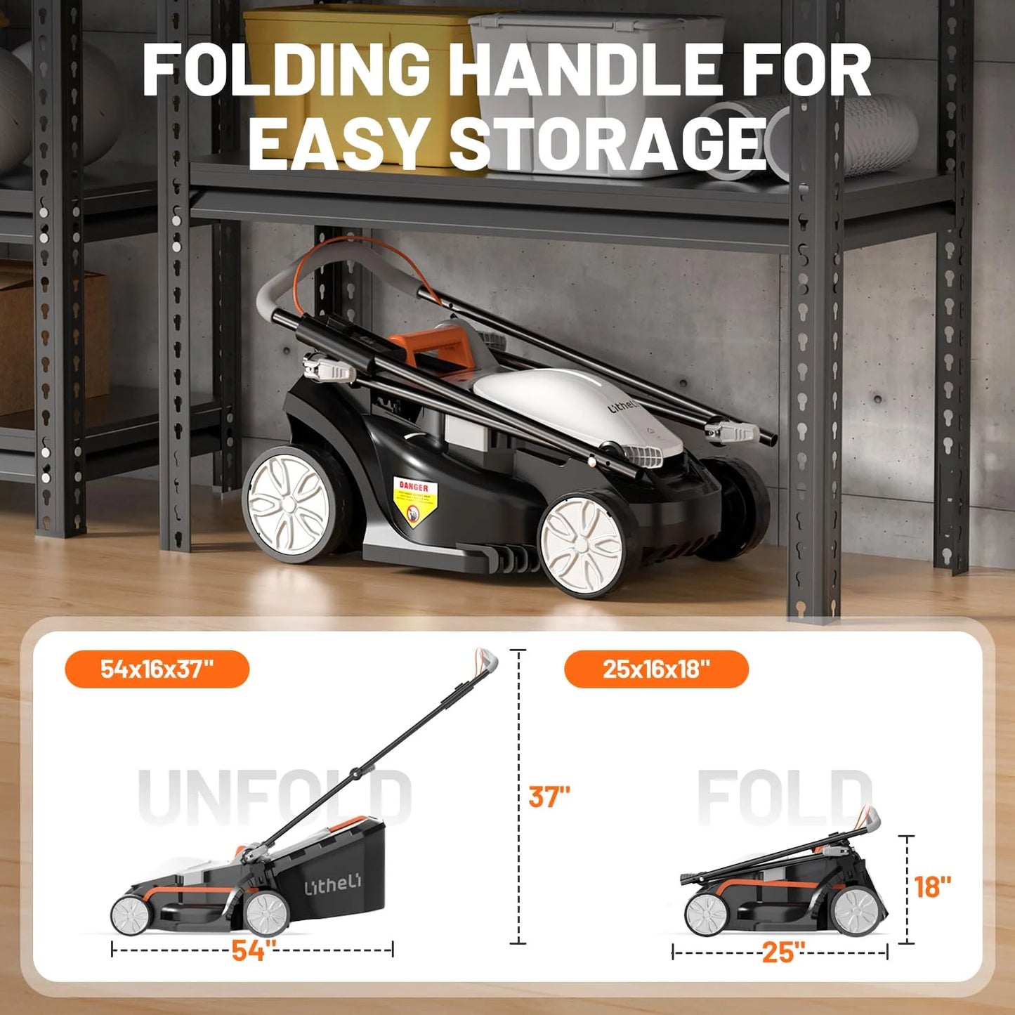 Litheli Cordless Lawn Mower 13 Inch - U20 Handy+ 20V Electric Lawn Mower - View 7