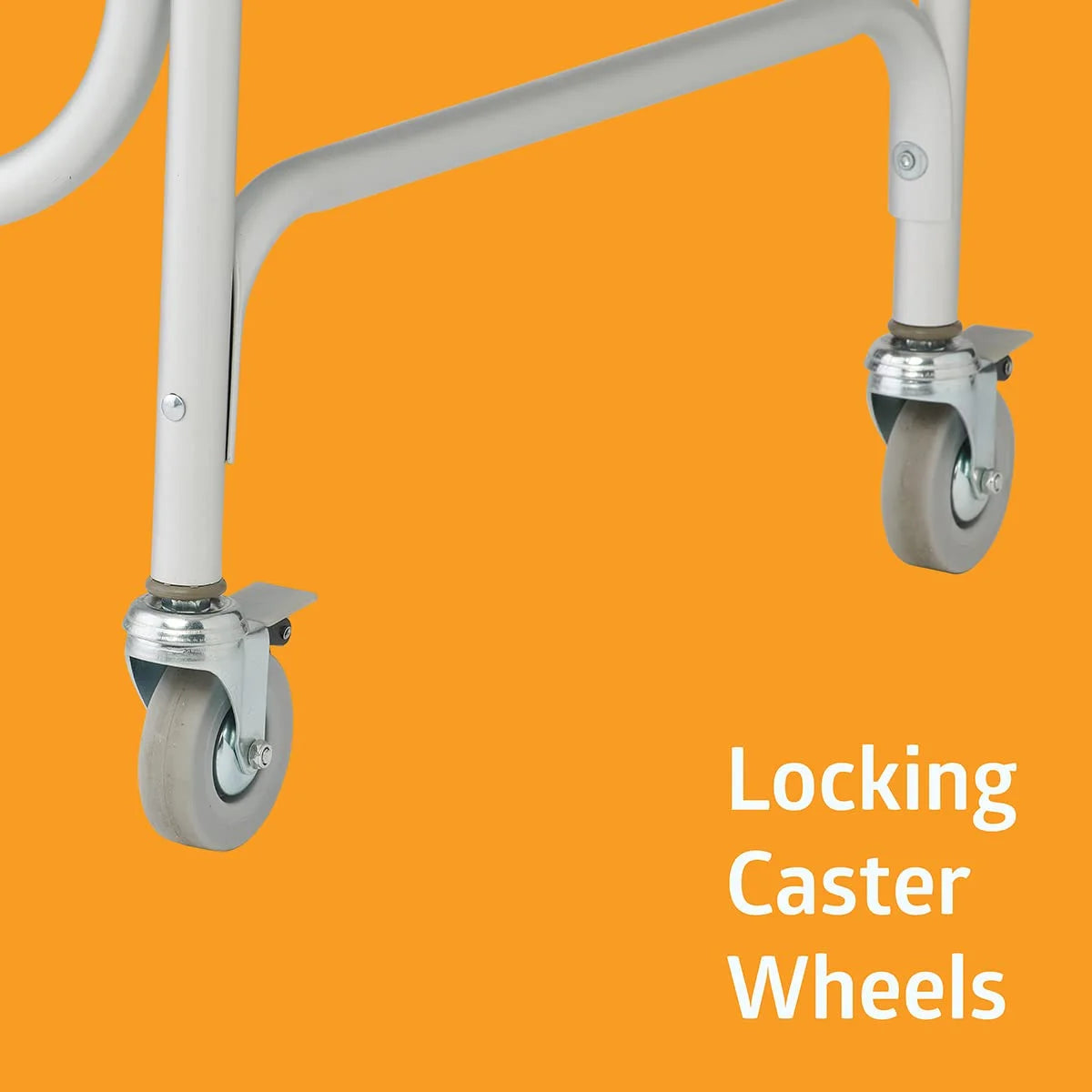 Medline Aluminum Padded Shower Chair Commode with 4 Locking Casters, 300 lbs. Capacity - View 9