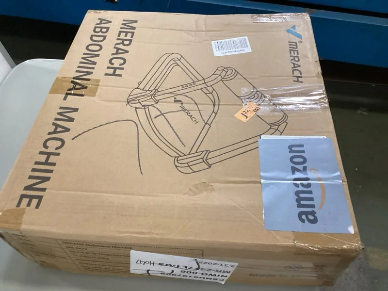 Navy Blue Mixed MERACH Ab Machine for Stomach Workout, Ab Crunch Machine with 3 Adjustable Resistance and Automatic Rebound, Sit Up Machine with 330 LBS Weight Capacity, Ab Workout Equipment for Home Exercise Navy Blue, Good Condition condition - View 3