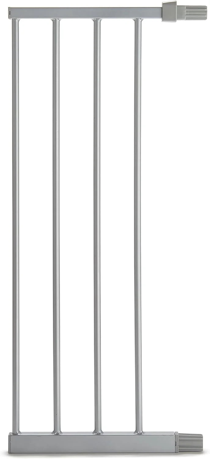 Silver Metal Munchkin® Easy Close Metal Baby Gate Extension, Compatible with Gate Model MK0002-022 in Silver, 11 Inch, As Is condition - View 1