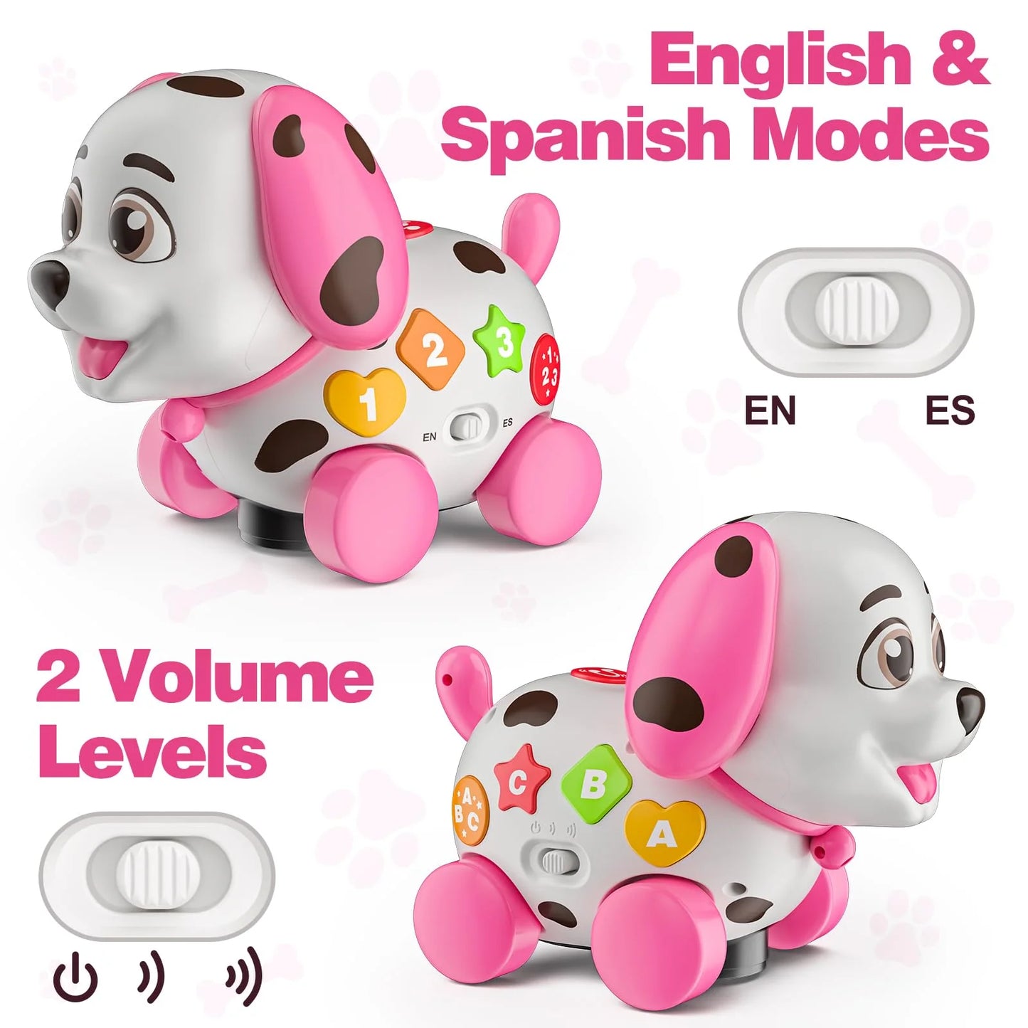 Multi-color Plastic Musical Puppy Toys for 1 Year Old Boy Girl, Crawling & Walking Baby Toy 6-9-12-18 Month, Bilingual Toys for 1 Year Old Girl Gifts, Birthday Gift for 1 Year Old, Infant Toy for 7 8 10 Month Old, Brand New condition - View 8