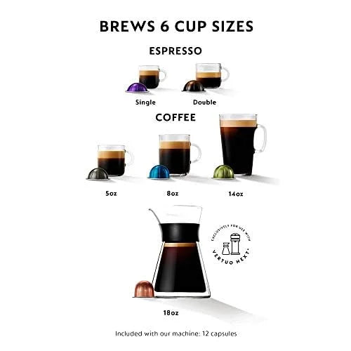 Chrome Plastic, Metal Nespresso Vertuo Next Deluxe Coffee and Espresso Machine by De'Longhi, Chrome, As Is condition - View 9