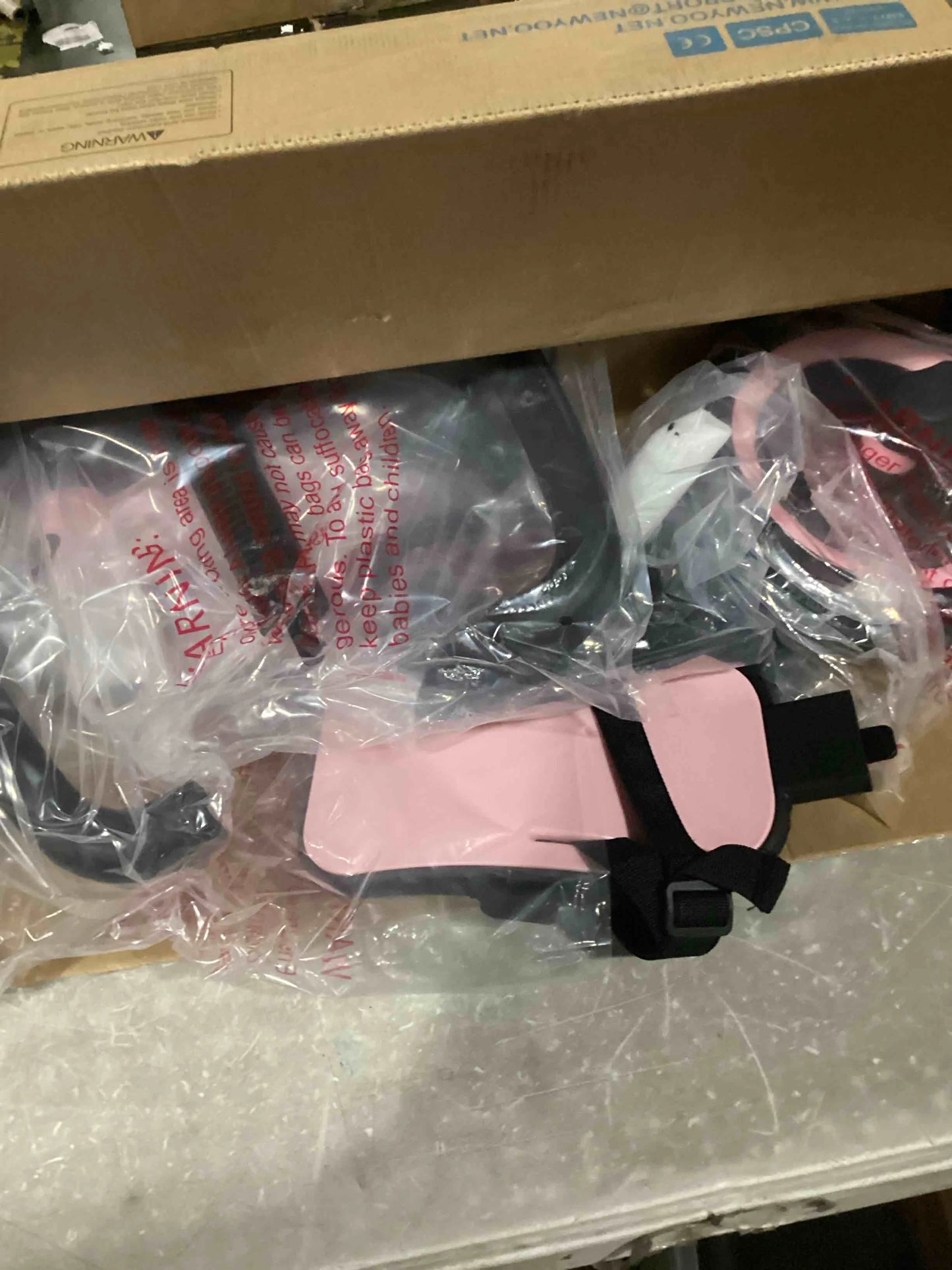 Pink newyoo Tricycle for Toddlers 1-3, Toddler Tricycle with Push Handle and Canopy, Toddler Bike, Birthday Gift and Toys for Girl and Boy, 6 in 1 Baby Trike, Balance Bike, TR009, Pink, Good Condition condition - View 2