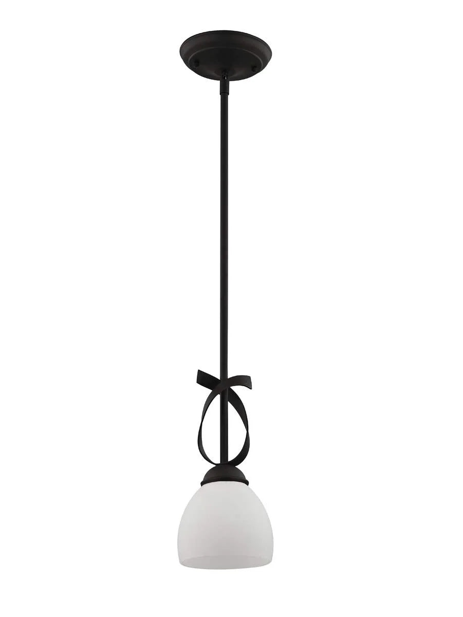 Black Metal Livex Lighting 4750-04 Brookside 1 Light Mini Pendant, Black, As Is condition - View 10