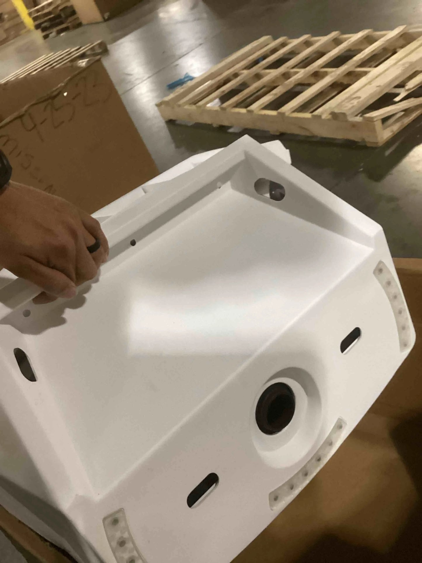 White Plastic Step2 Vero Plastic Side Table, As Is condition - View 7