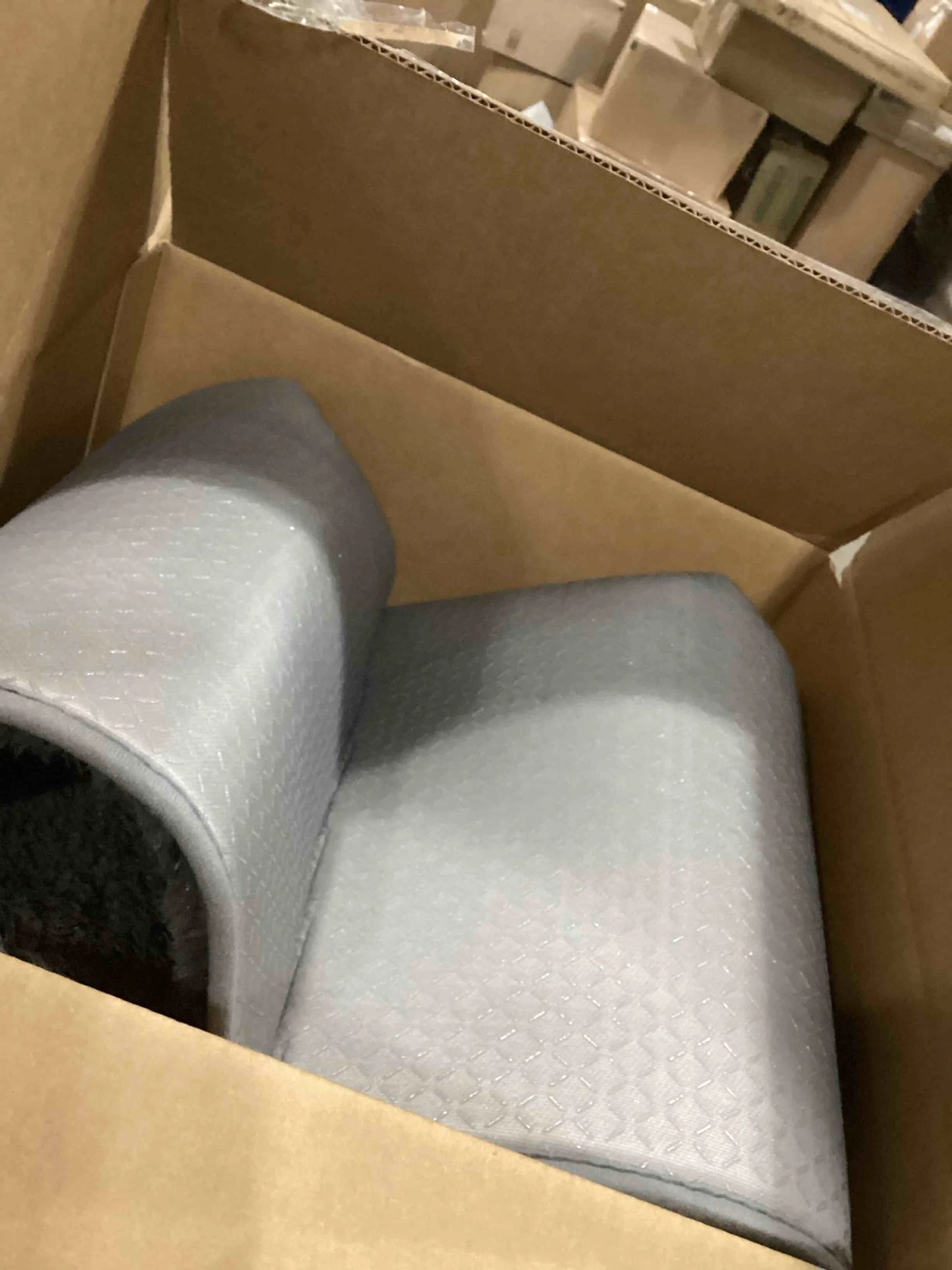 Ophanie Upgrade 5x8 Grey Fluffy Carpet - View 2