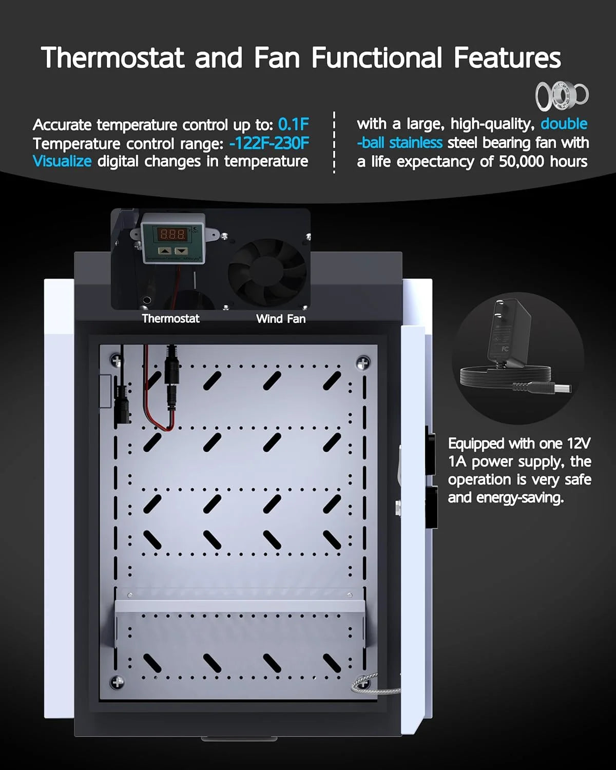 Outdoor Electrical Box with Thermostat and Fan - View 7