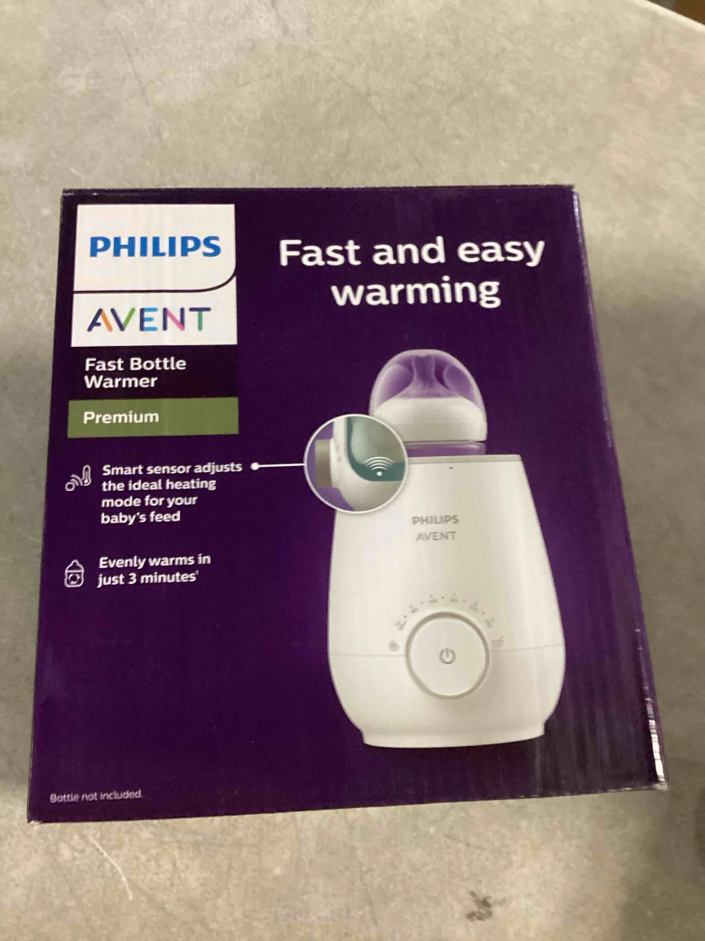 product Plastic, Metal Philips Avent Premium Fast Bottle Warmer, with Smart Temperature Control, Water Bath Technology, Automatic Shut-Off, Model SCF358, Good Condition condition - View 2