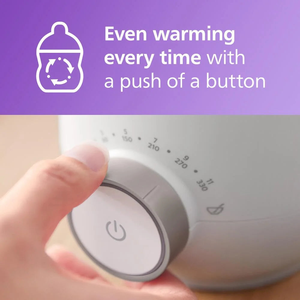 product Plastic, Metal Philips Avent Premium Fast Bottle Warmer, with Smart Temperature Control, Water Bath Technology, Automatic Shut-Off, Model SCF358, Good Condition condition - View 7