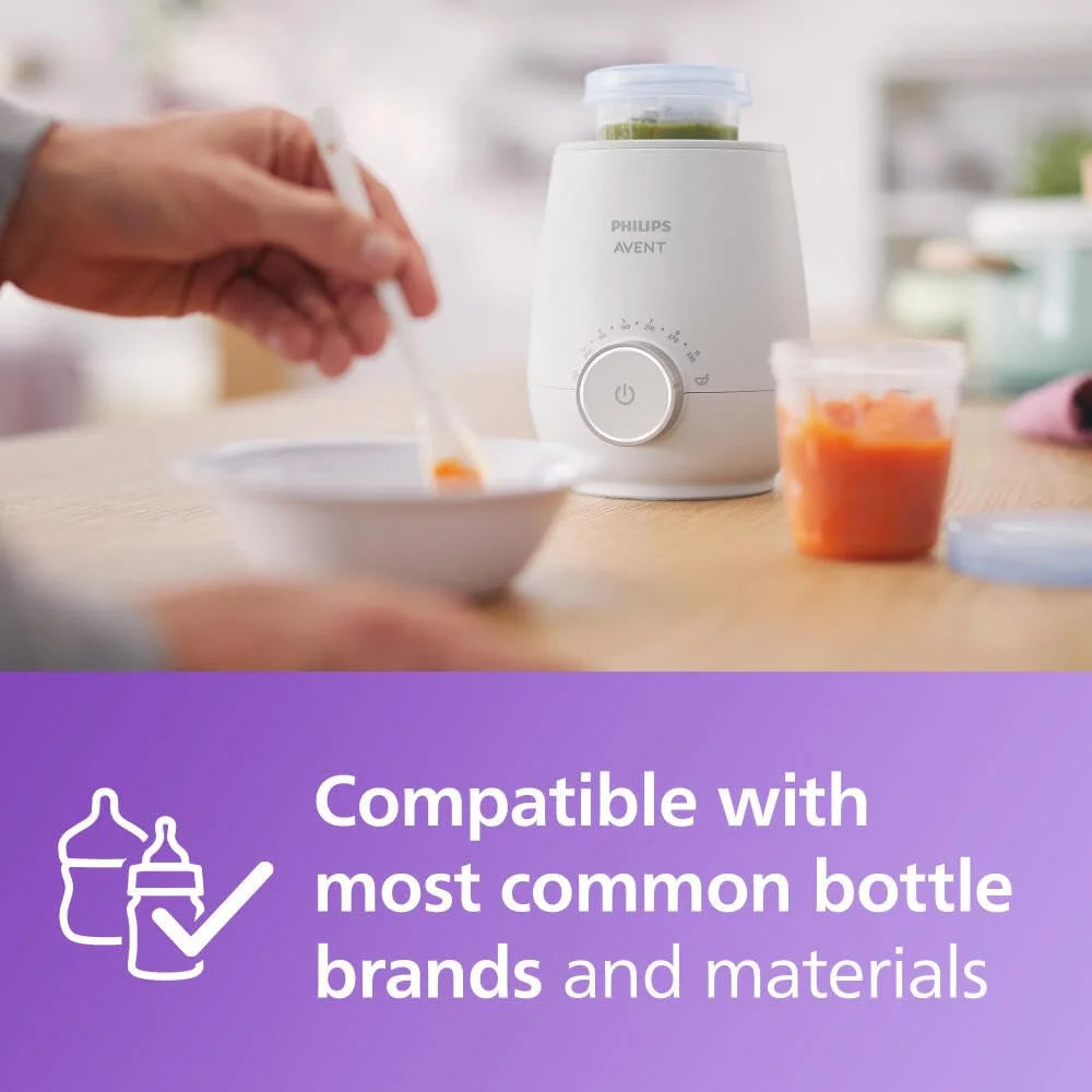 product Plastic, Metal Philips Avent Premium Fast Bottle Warmer, with Smart Temperature Control, Water Bath Technology, Automatic Shut-Off, Model SCF358, Good Condition condition - View 9