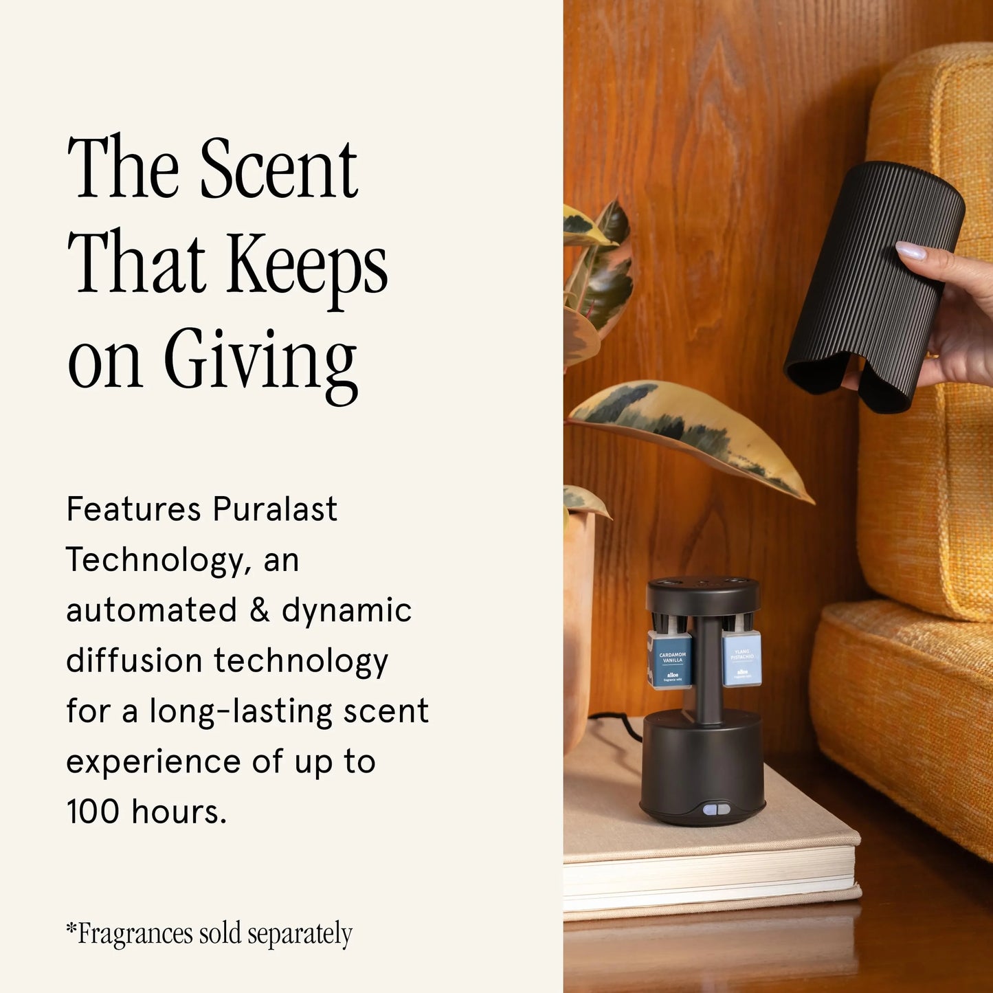 Black Plastic Pura Plus - Smart Fragrance Diffuser for Large Spaces - Adjustable Smart Home Diffuser with Automatic Fragrance Vial Detection - Wi-Fi Smart Diffuser for Luxury Home Scenting - Black, As Is condition - View 6