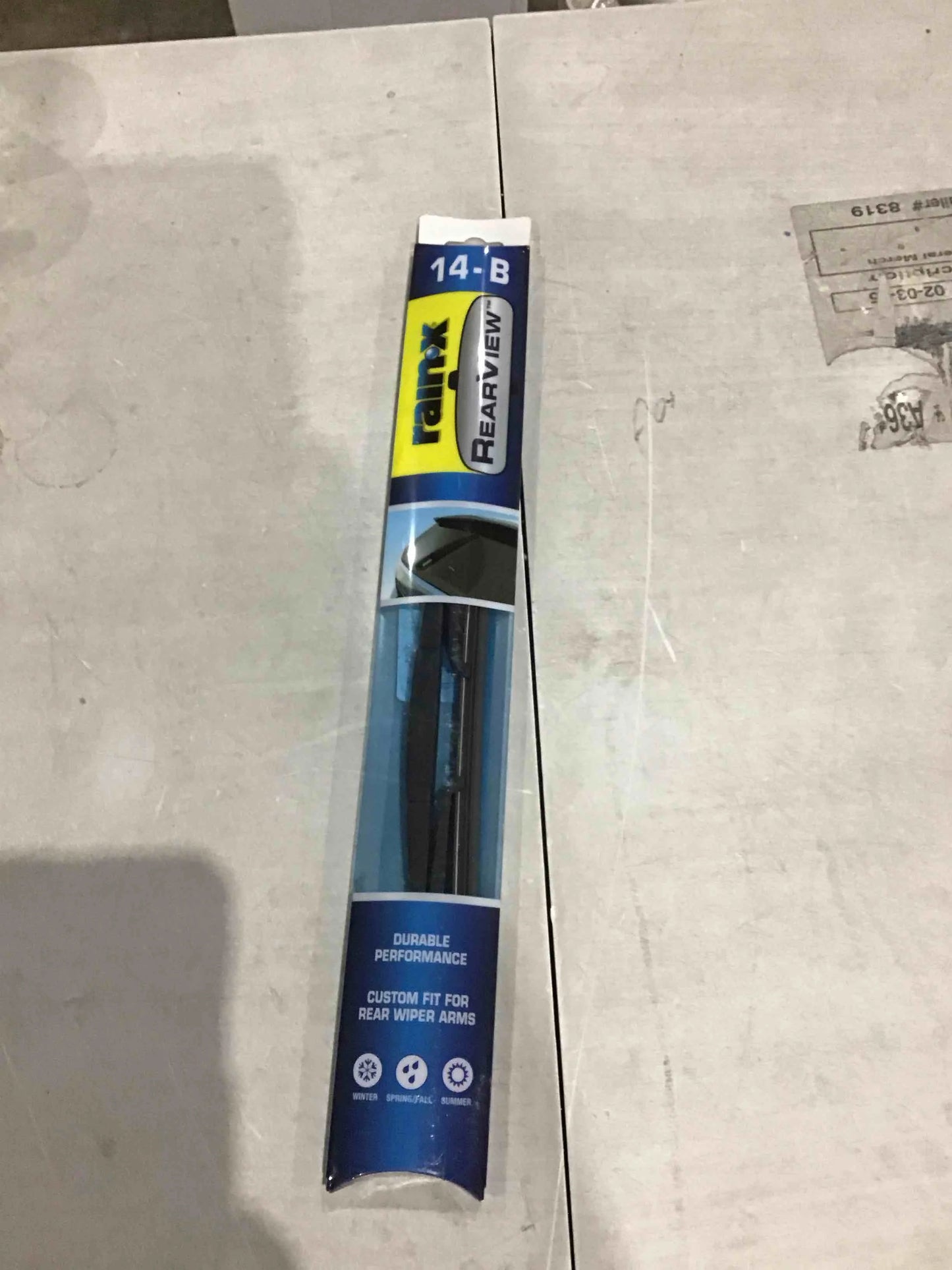 Black Composite Rain-X 850025 RearView 14-B Rear Wiper Blade, 14 Inch Composite Rear Wiper Blade, Fits Rock Lock 3 (Pack Of 1), Automotive Replacement Wiper Blades That Meet Or Exceed OEM Quality And Design Standards, As Is condition - View 2