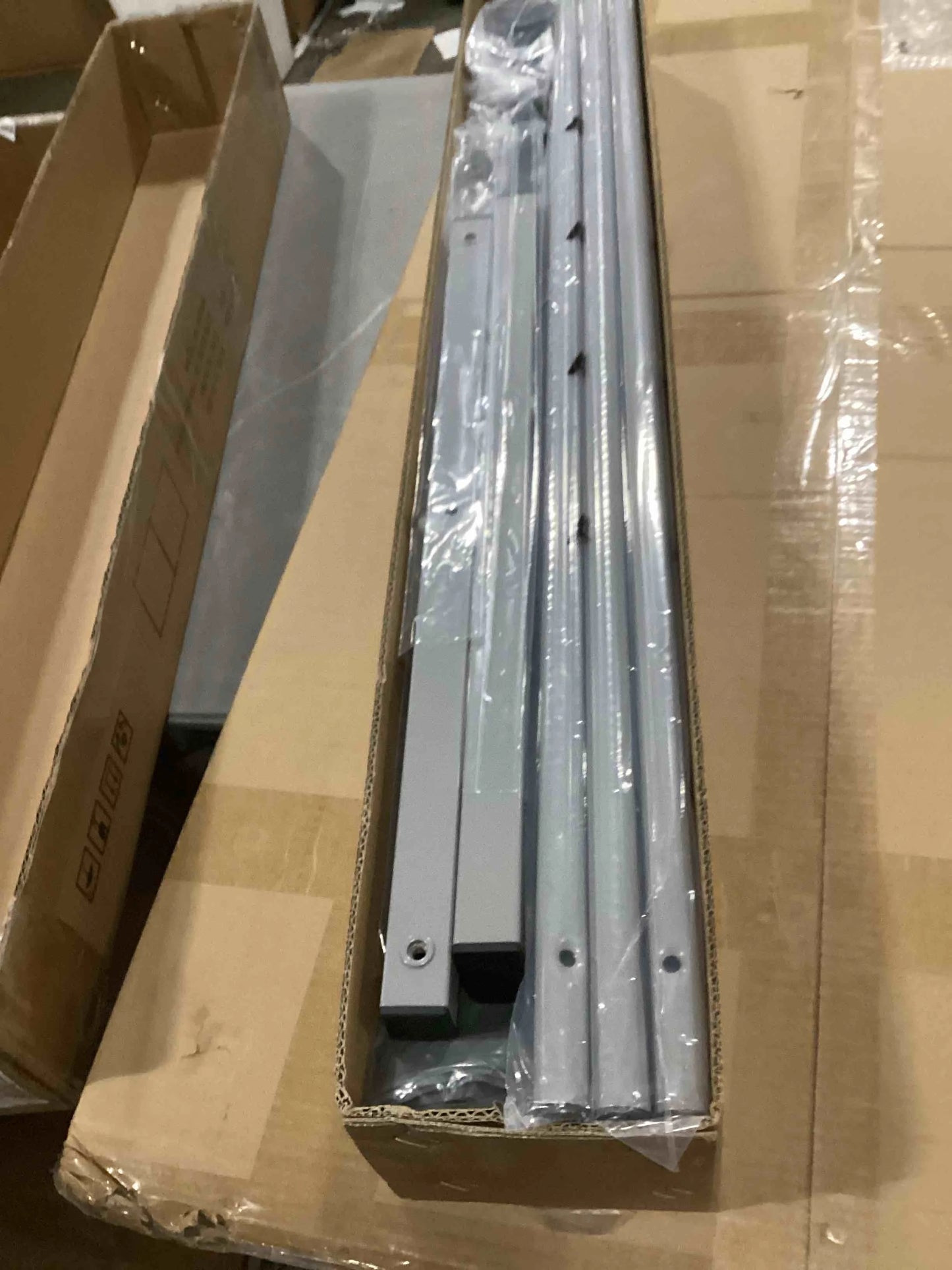 Gray/Grey N/A Rantila Indoor Room Divider, Portable Office Divider, Room Divider Wall Screen 2 Large Panel, Folding Partition Privacy Screen Walls Dividers for Room Separator 142" W x 71" H,Gray,Grey, Good Condition condition - View 3