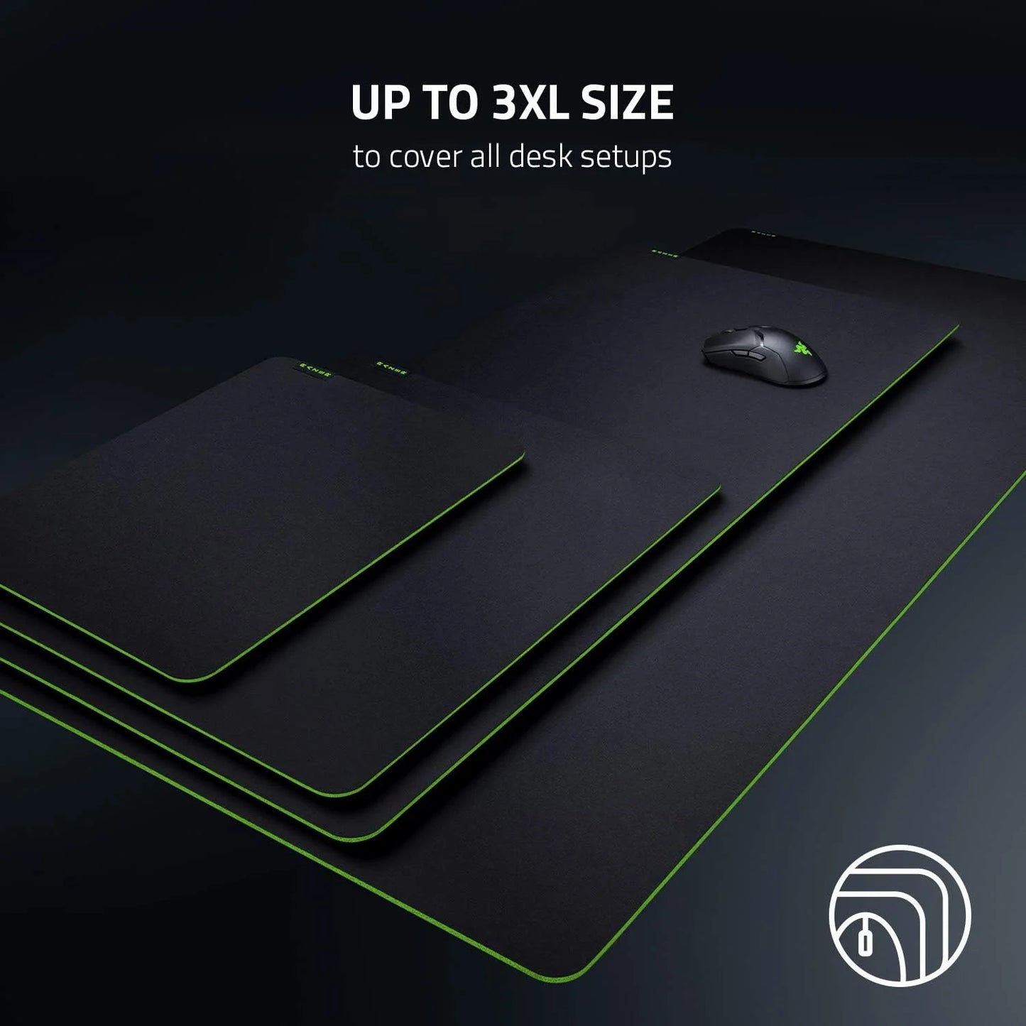Classic Black Cloth, High-Density Foam Razer Gigantus v2 Cloth Gaming Mouse Pad (XXL): Thick, High-Density Foam - Non-Slip Base - Classic Black, As Is condition - View 8