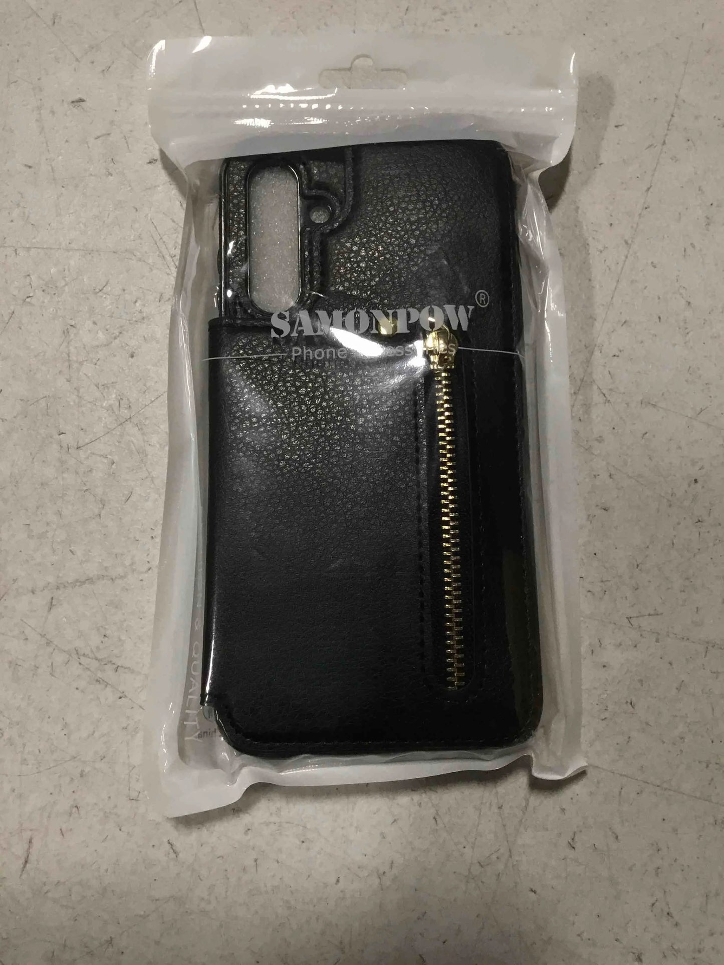 Black PU Leather SAMONPOW for Samsung Galaxy A15 5G Case Wallet with Card Holder, Premium PU Leather Kickstand Card Slots Case, Double Magnetic Clasp Durable Shockproof Phone Case for Samsung A15 5G, Black, Brand New condition - View 2
