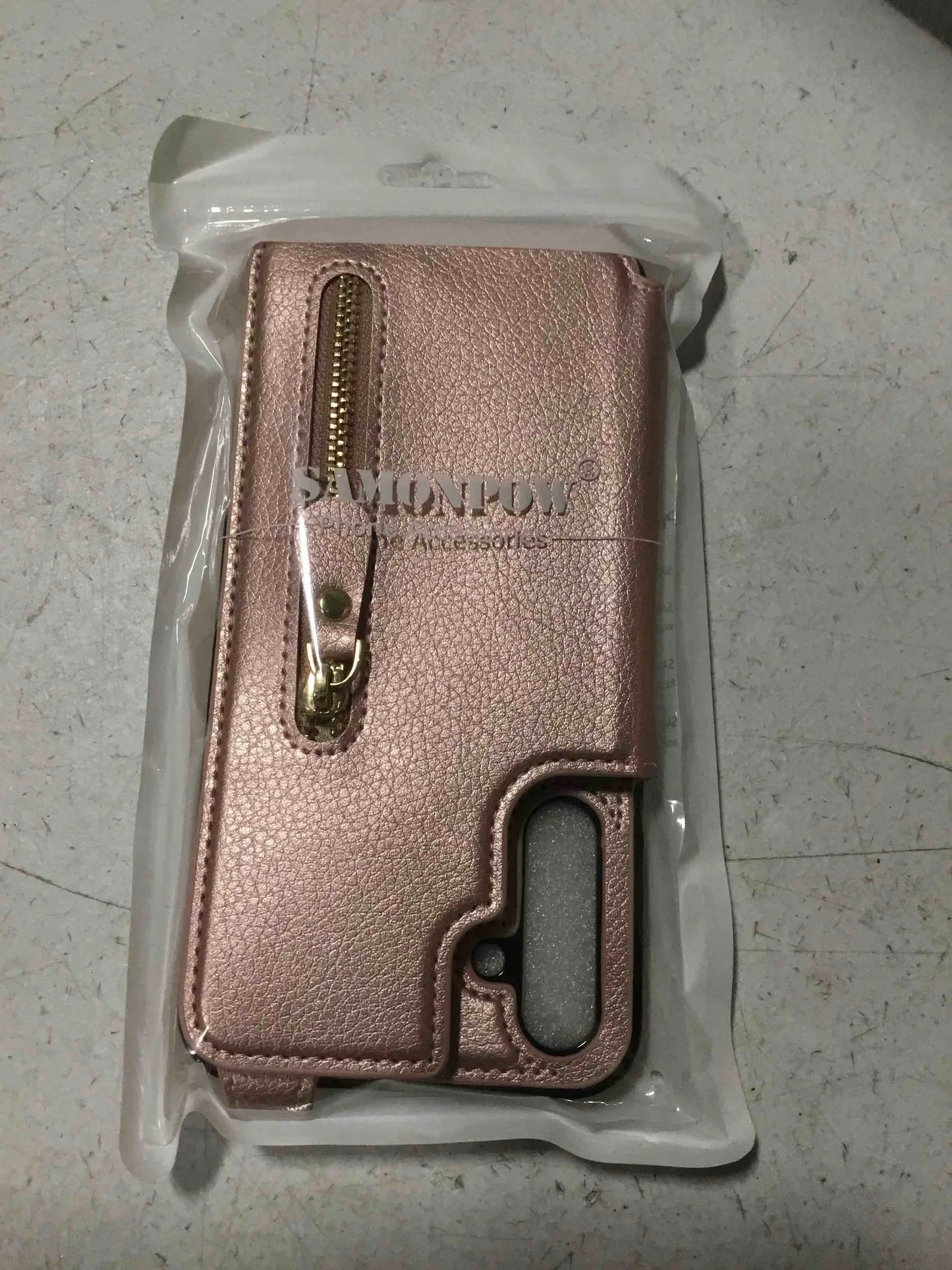 Rose Gold PU Leather SAMONPOW for Samsung Galaxy A15 5G Case Wallet with Card Holder, Premium PU Leather Kickstand Card Slots Case, Double Magnetic Clasp Durable Shockproof Phone Case for Samsung A15 5G, Rose Gold, Brand New condition - View 2