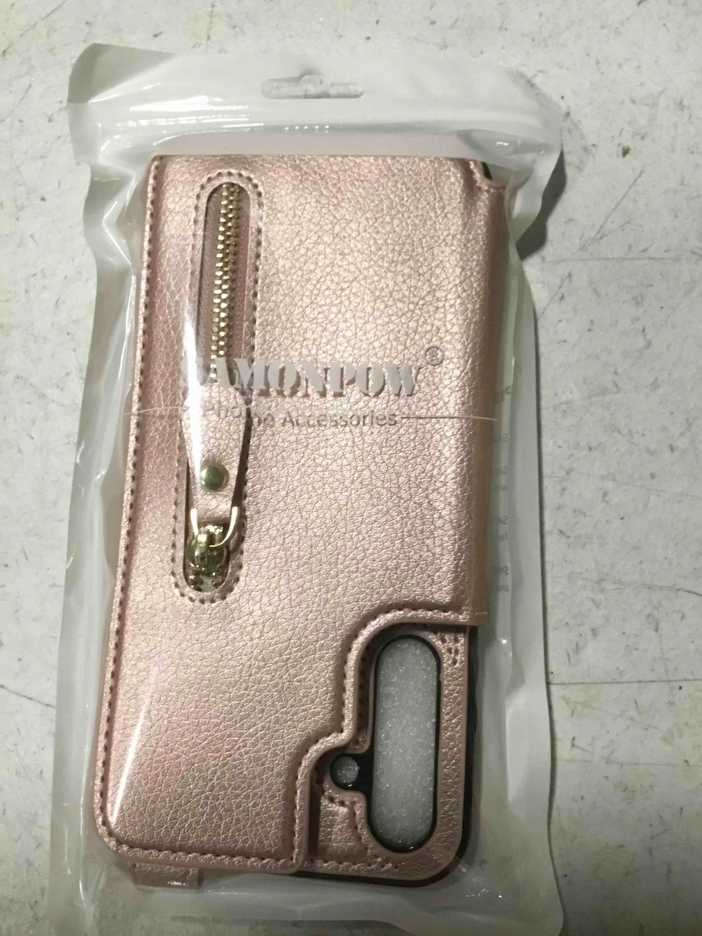 Rose Gold PU Leather SAMONPOW for Samsung Galaxy A15 5G Case Wallet with Card Holder, Premium PU Leather Kickstand Card Slots Case, Double Magnetic Clasp Durable Shockproof Phone Case for Samsung A15 5G, Rose Gold, Brand New condition - View 3