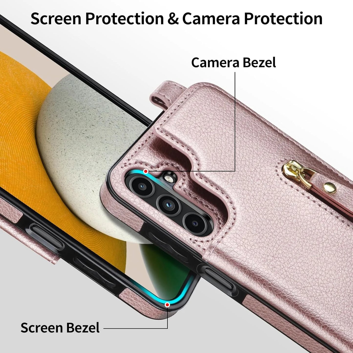 SAMONPOW Samsung Galaxy A15 5G Case Wallet - View 7