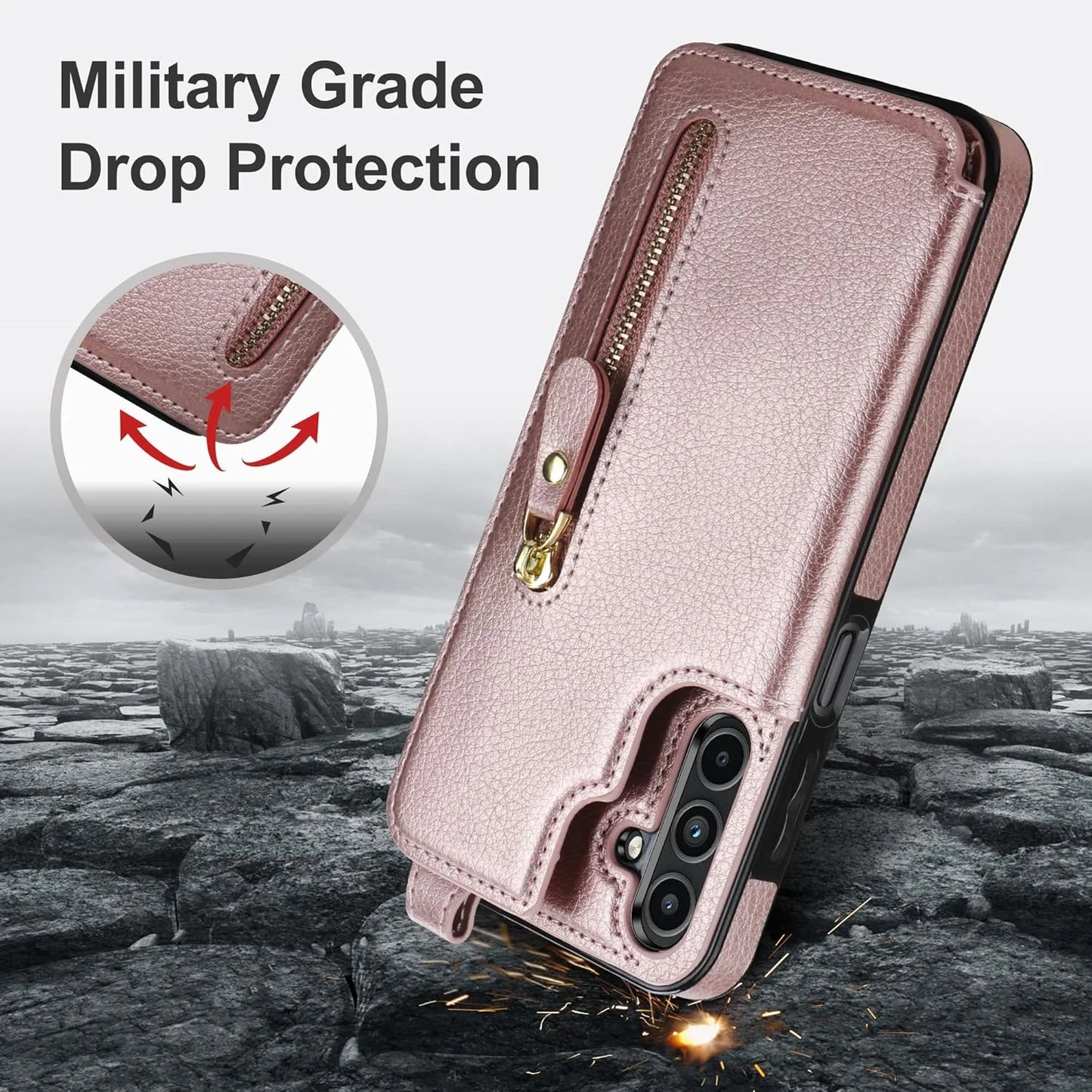 SAMONPOW Samsung Galaxy A15 5G Case Wallet - View 8