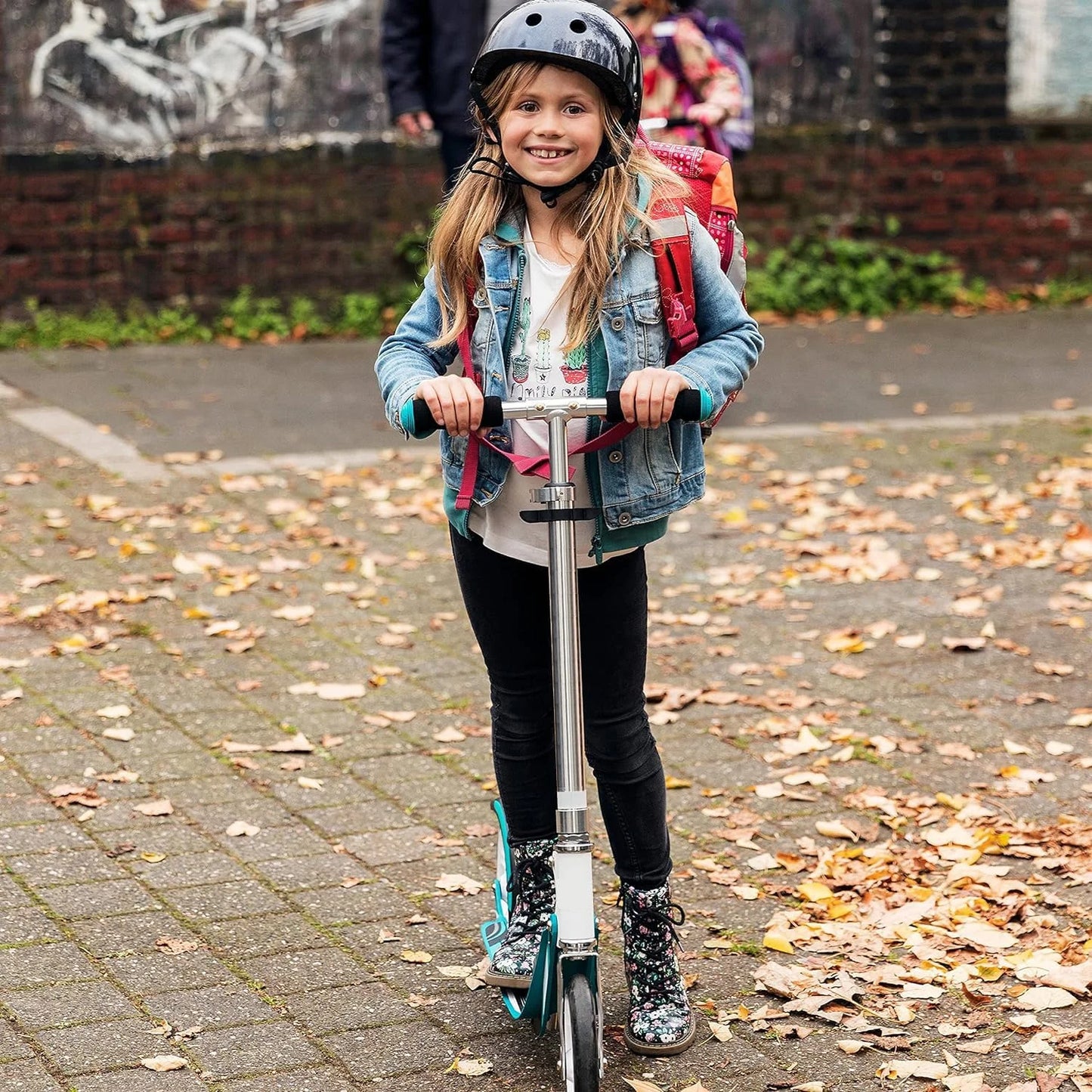 Adjustable Height Scooter for Kids and Adults - Turquoise - View 4
