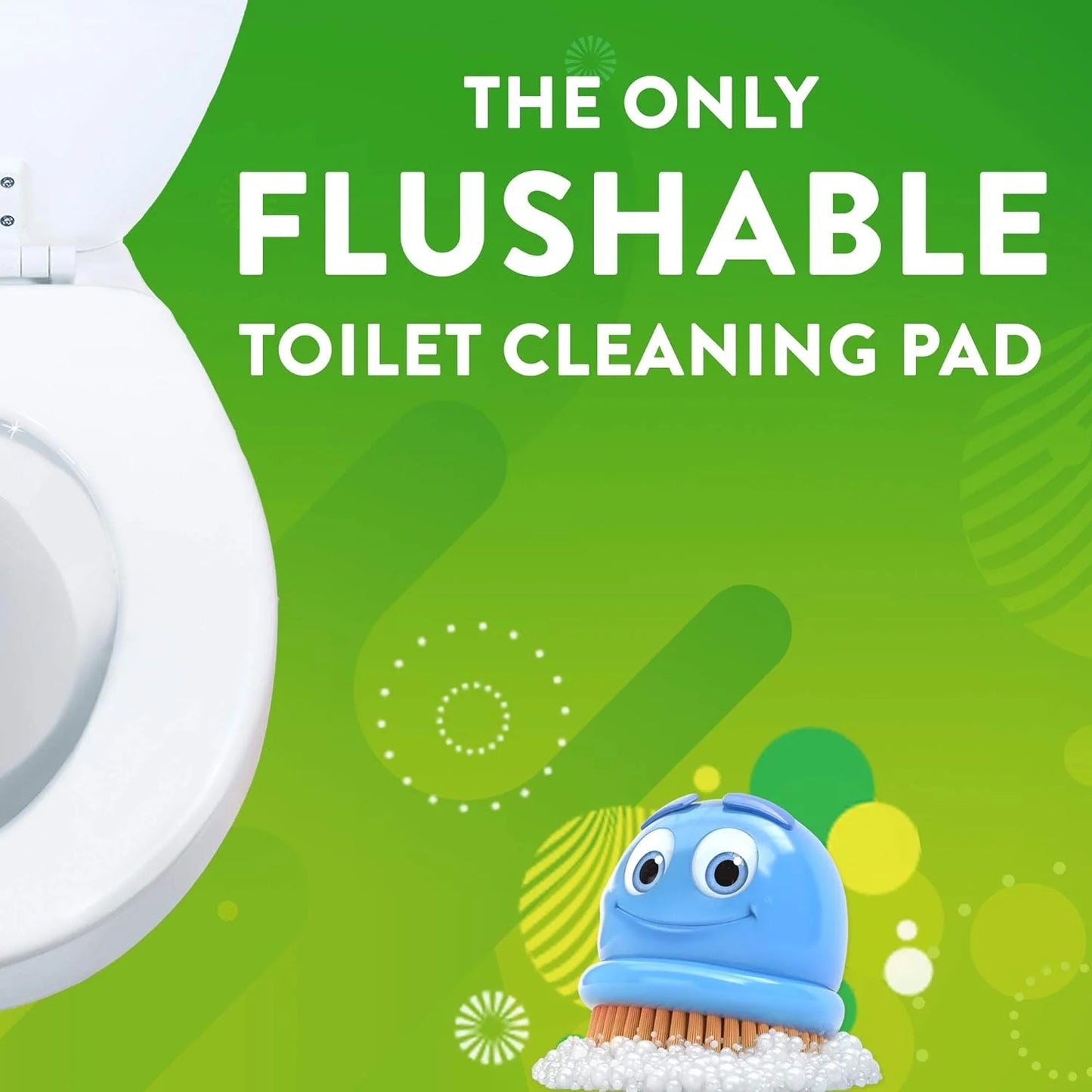 product Scrubbing Bubbles Flushable Toilet Bowl Wand Cleaner Refills, Fresh Brush Cleaner Toilet Refill Pads, Removes Limescale & Odors, Citrus Scent, 20 Count (Pack of 1) 20 Count (Pack of 1) Refill, Good Condition condition - View 7