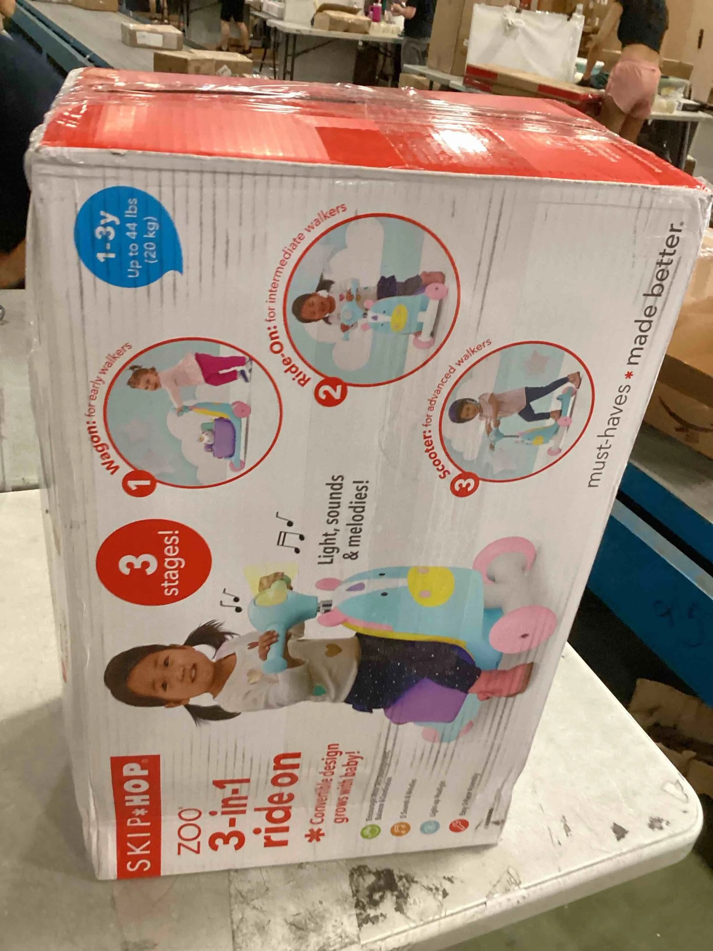 Zoo Unicorn Plastic, Metal Skip Hop 3-in-1 Baby Activity Push Walker to Toddler Scooter, Zoo Unicorn, Good Condition condition - View 3