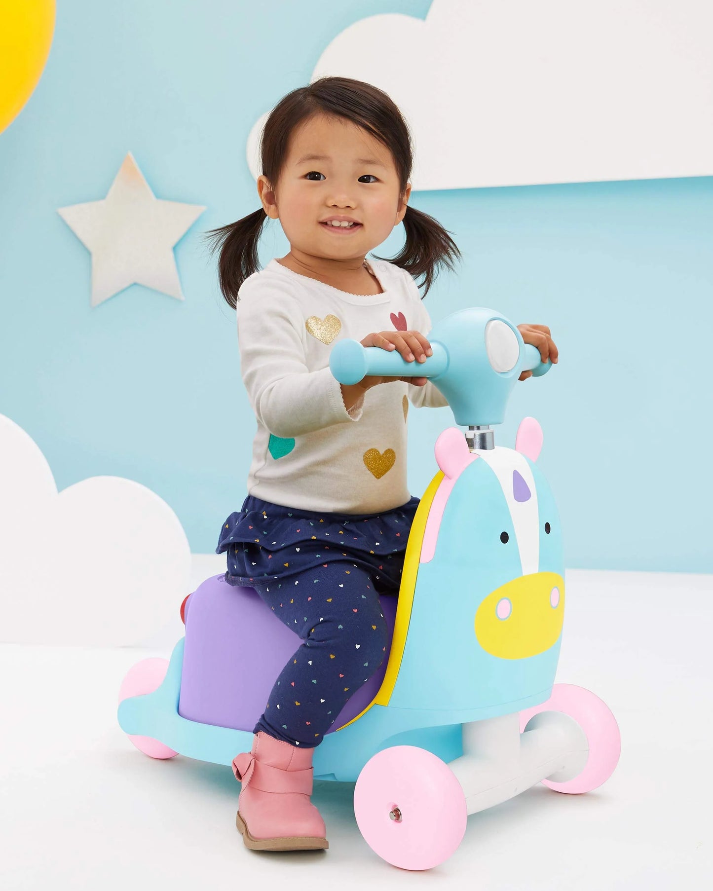 Zoo Unicorn Plastic, Metal Skip Hop 3-in-1 Baby Activity Push Walker to Toddler Scooter, Zoo Unicorn, Good Condition condition - View 4