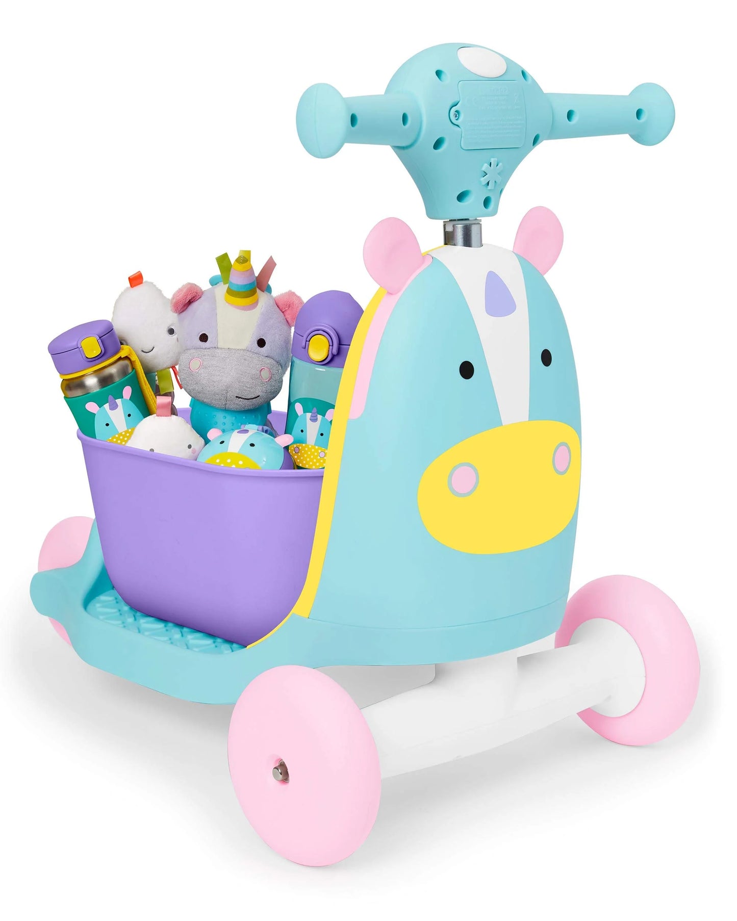 Zoo Unicorn Plastic, Metal Skip Hop 3-in-1 Baby Activity Push Walker to Toddler Scooter, Zoo Unicorn, Good Condition condition - View 8