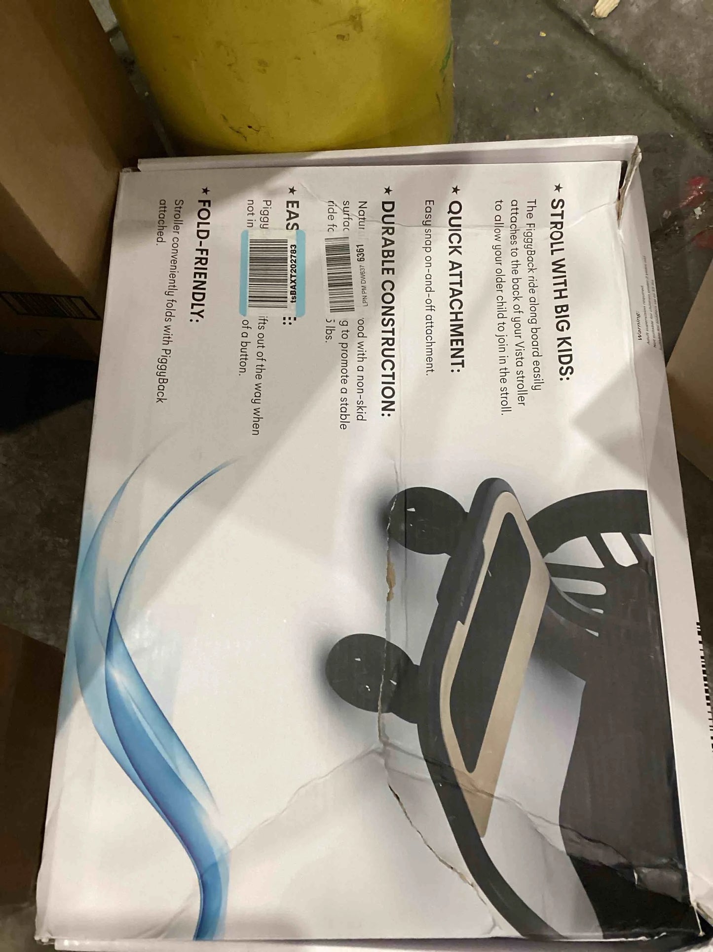 product Stroller Board Compatible with Uppababy Vista,(2015-2019), Vista V2 and Vista V3 Strollers – Stroller Rider Board for Children to Ride Along – 55lbs Capacity – Durable, Non-Skid Surface, Good Condition condition - View 2