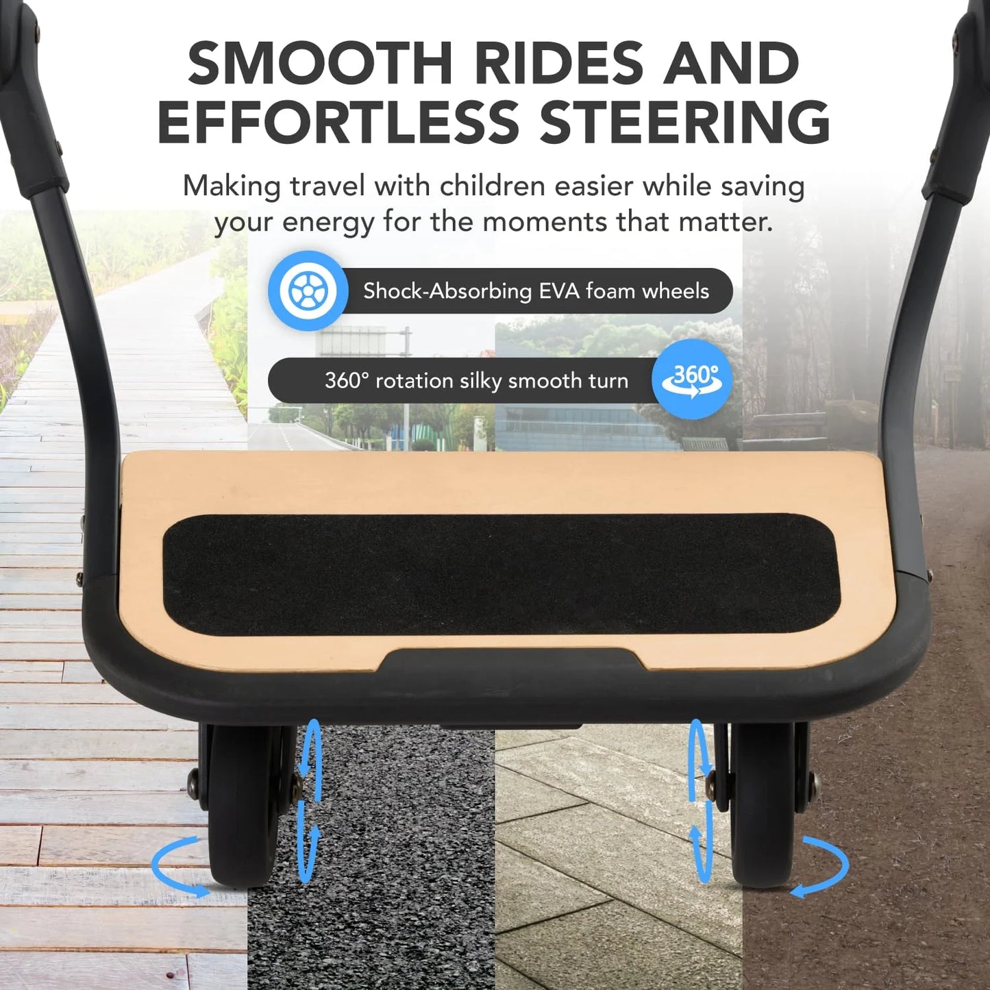 product Stroller Board Compatible with Uppababy Vista,(2015-2019), Vista V2 and Vista V3 Strollers – Stroller Rider Board for Children to Ride Along – 55lbs Capacity – Durable, Non-Skid Surface, Good Condition condition - View 6