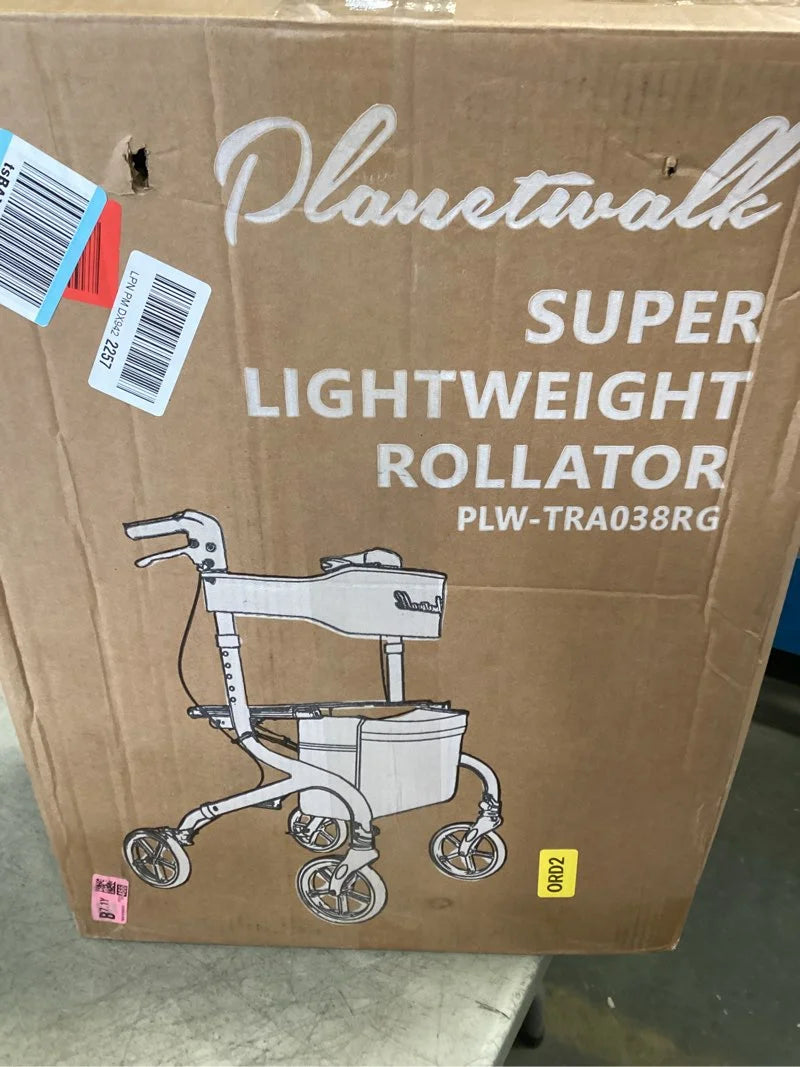 Super Lightweight Rollator Walker for Seniors - Red - View 3